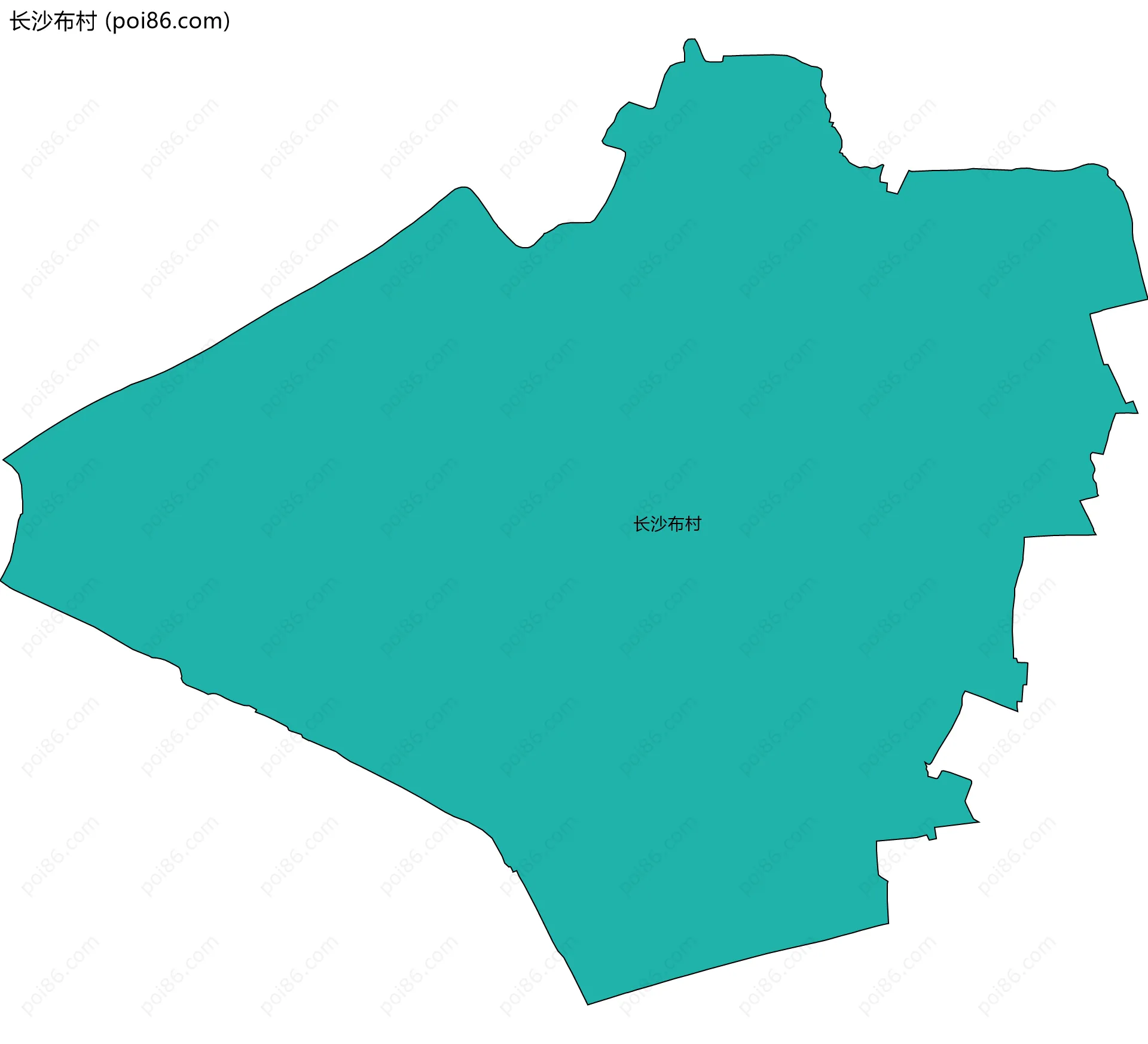 长沙布村边界地图