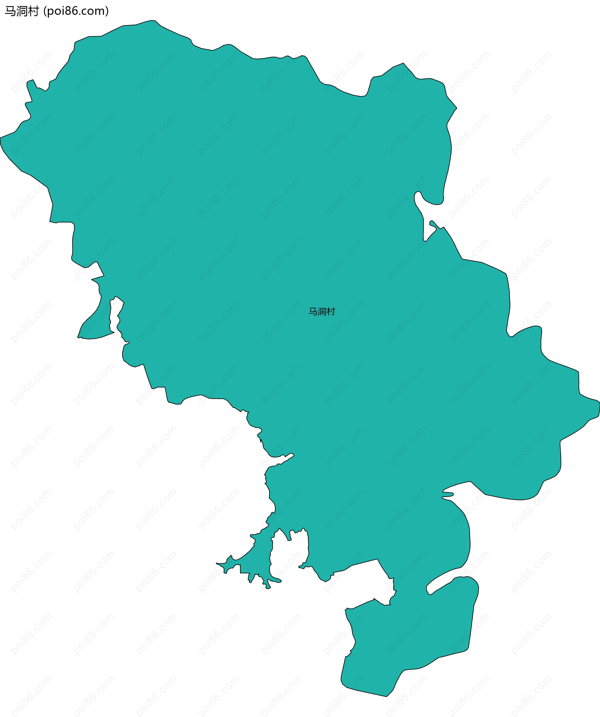 马洞村边界地图