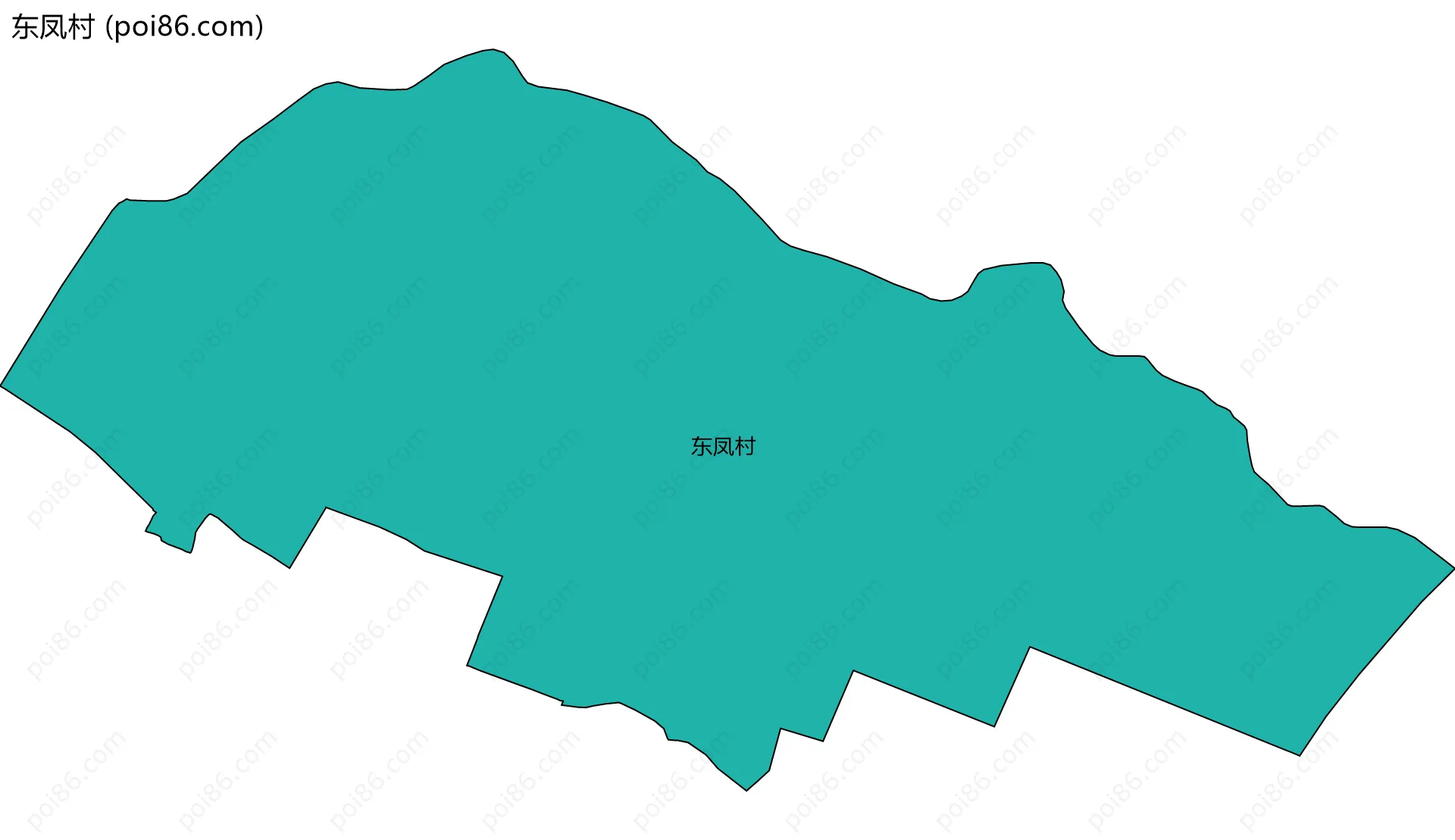 东凤村边界地图