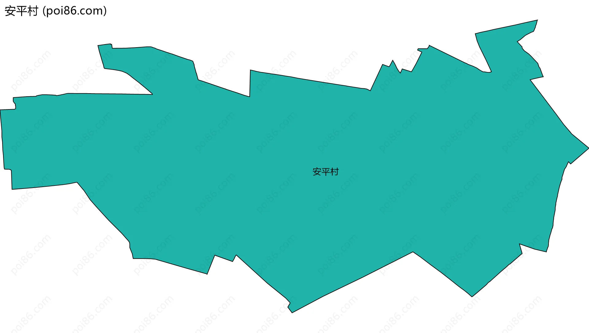 安平村边界地图