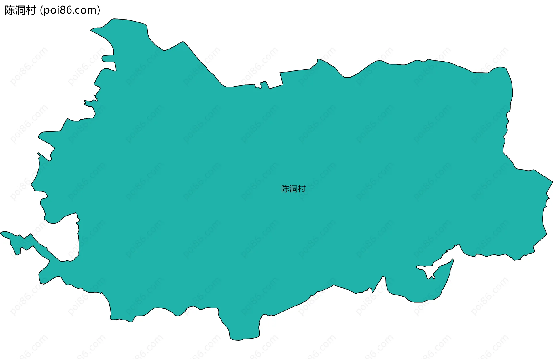 陈洞村边界地图
