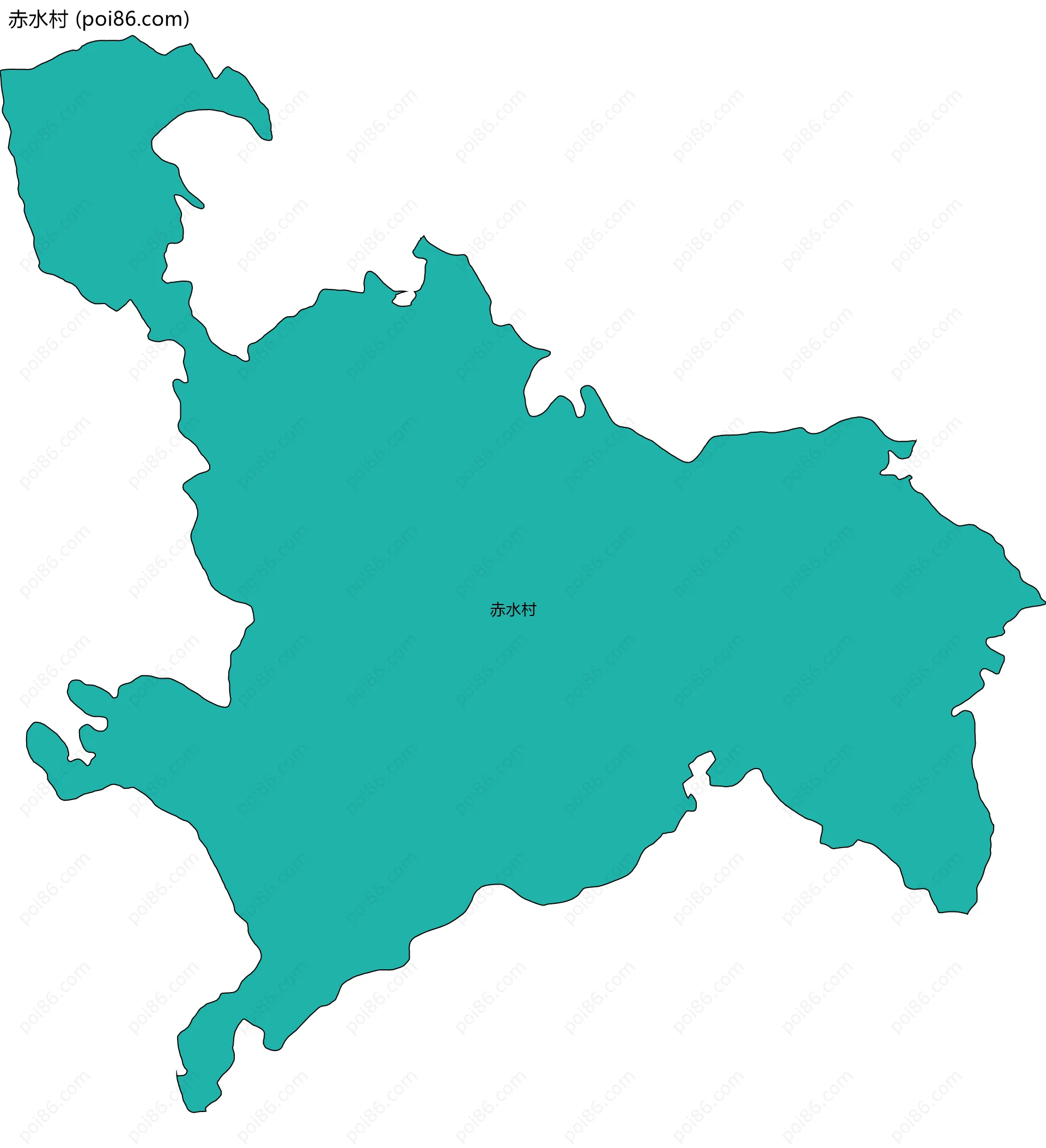 赤水村边界地图