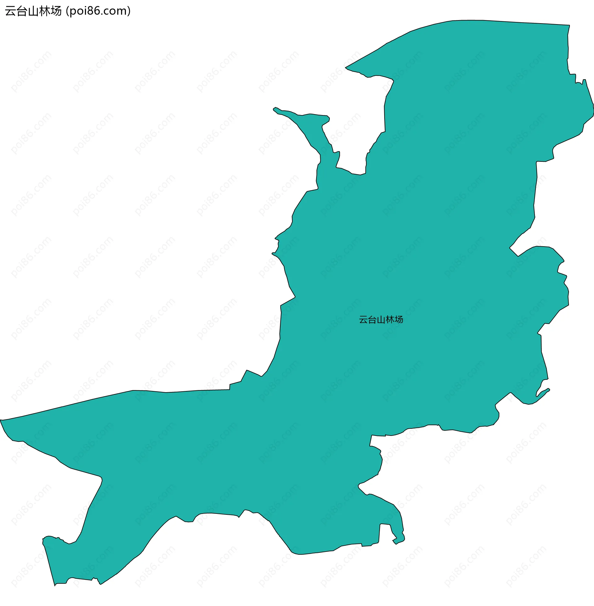 云台山林场边界地图