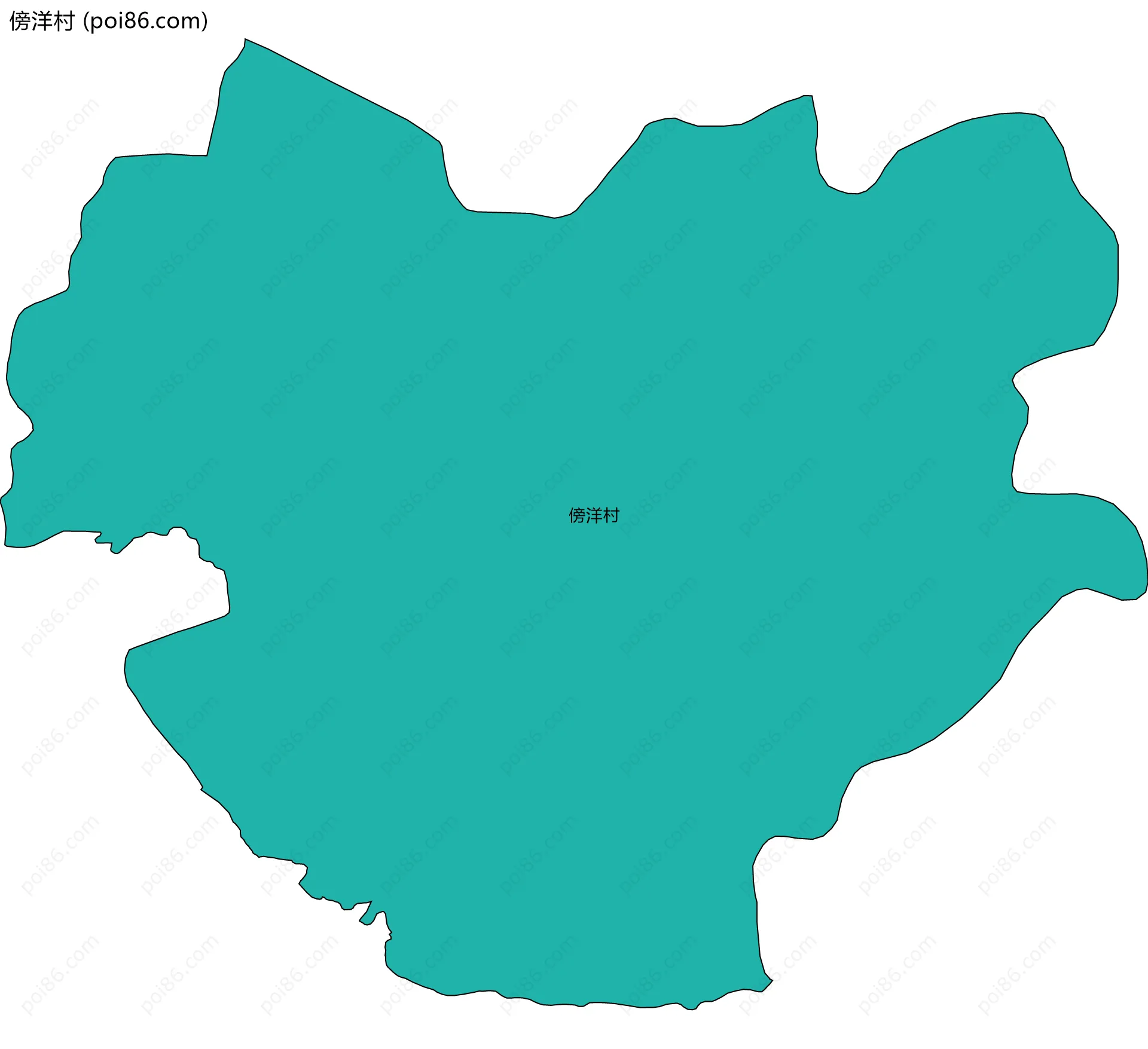 傍洋村边界地图