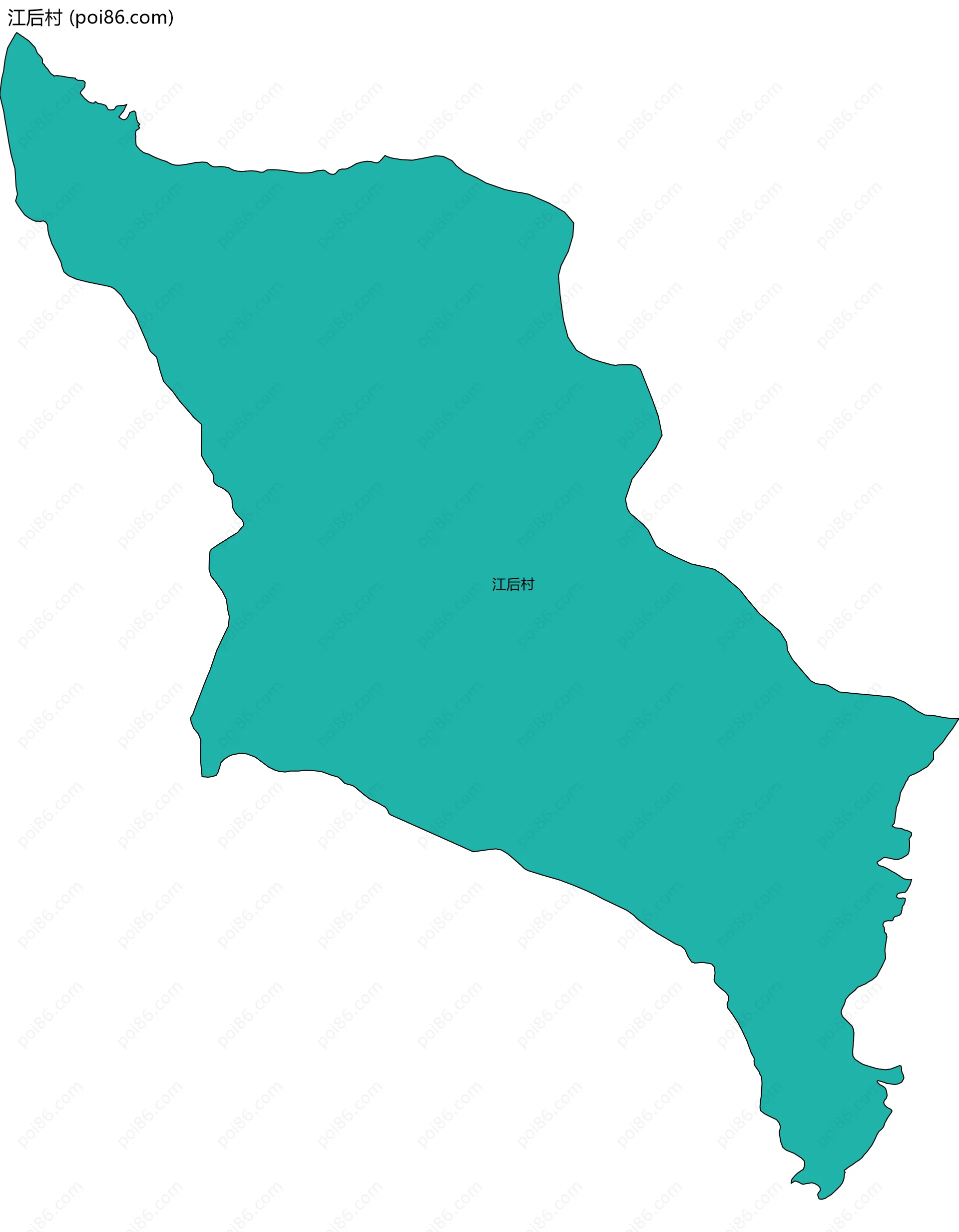 江后村边界地图