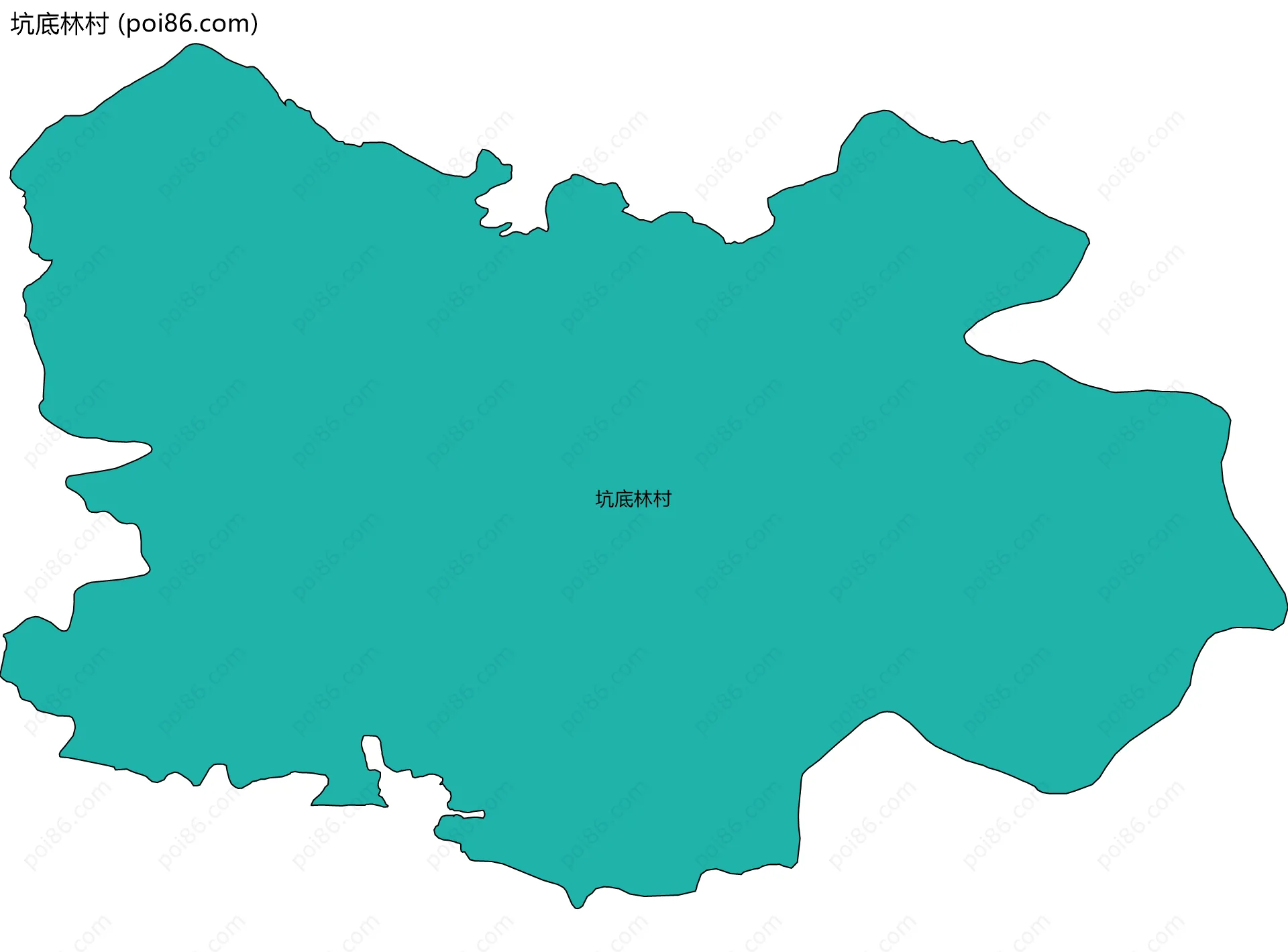 坑底林村边界地图