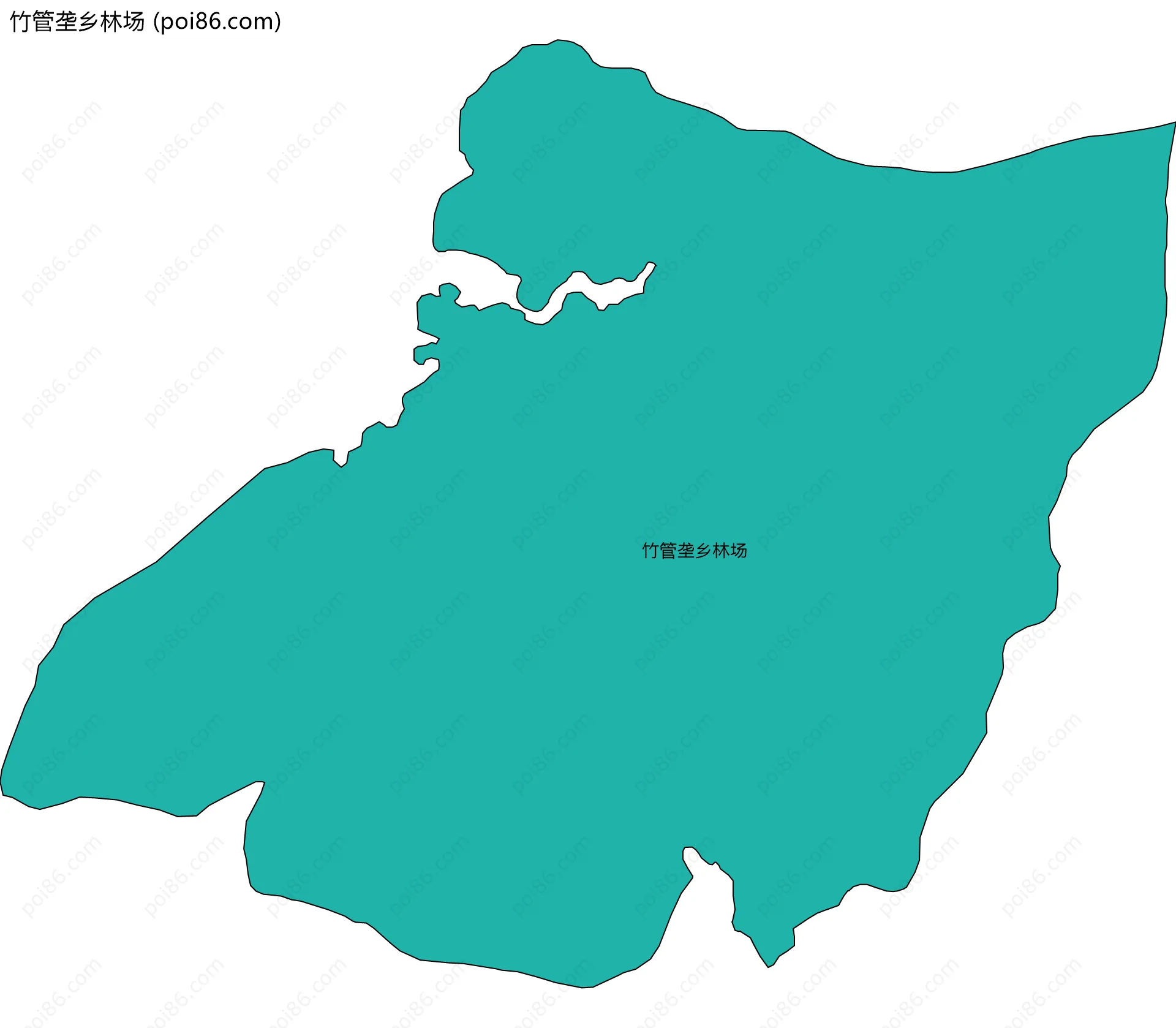 竹管垄乡林场边界地图