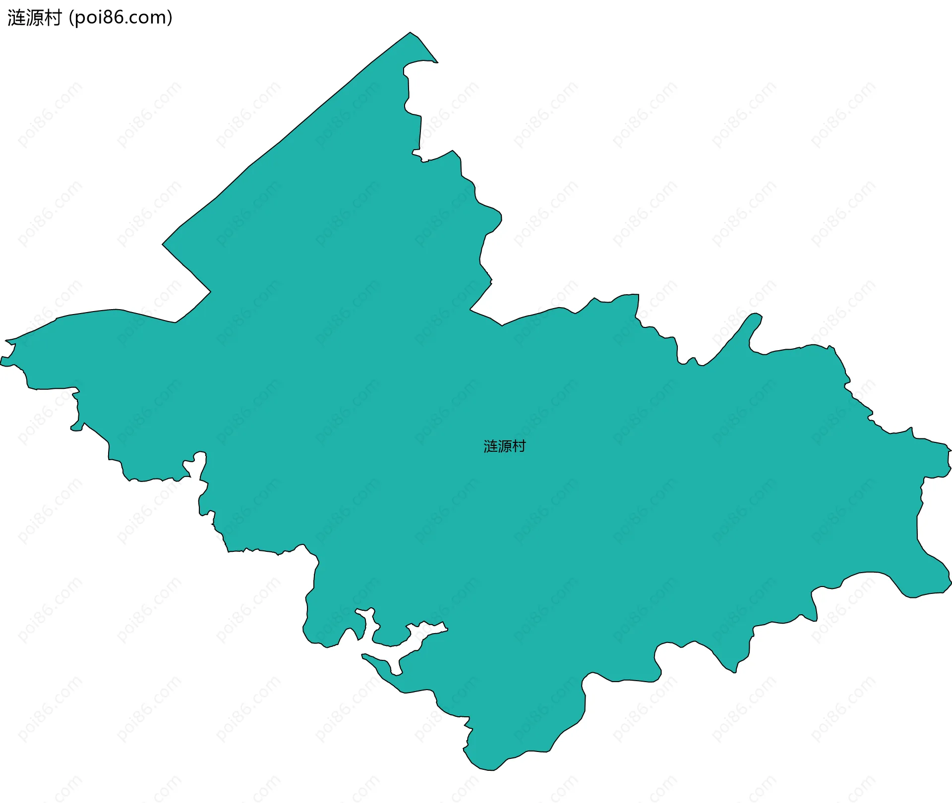 涟源村边界地图