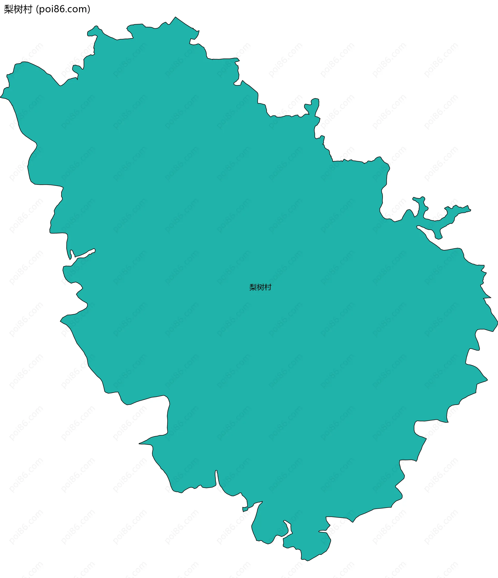 梨树村边界地图