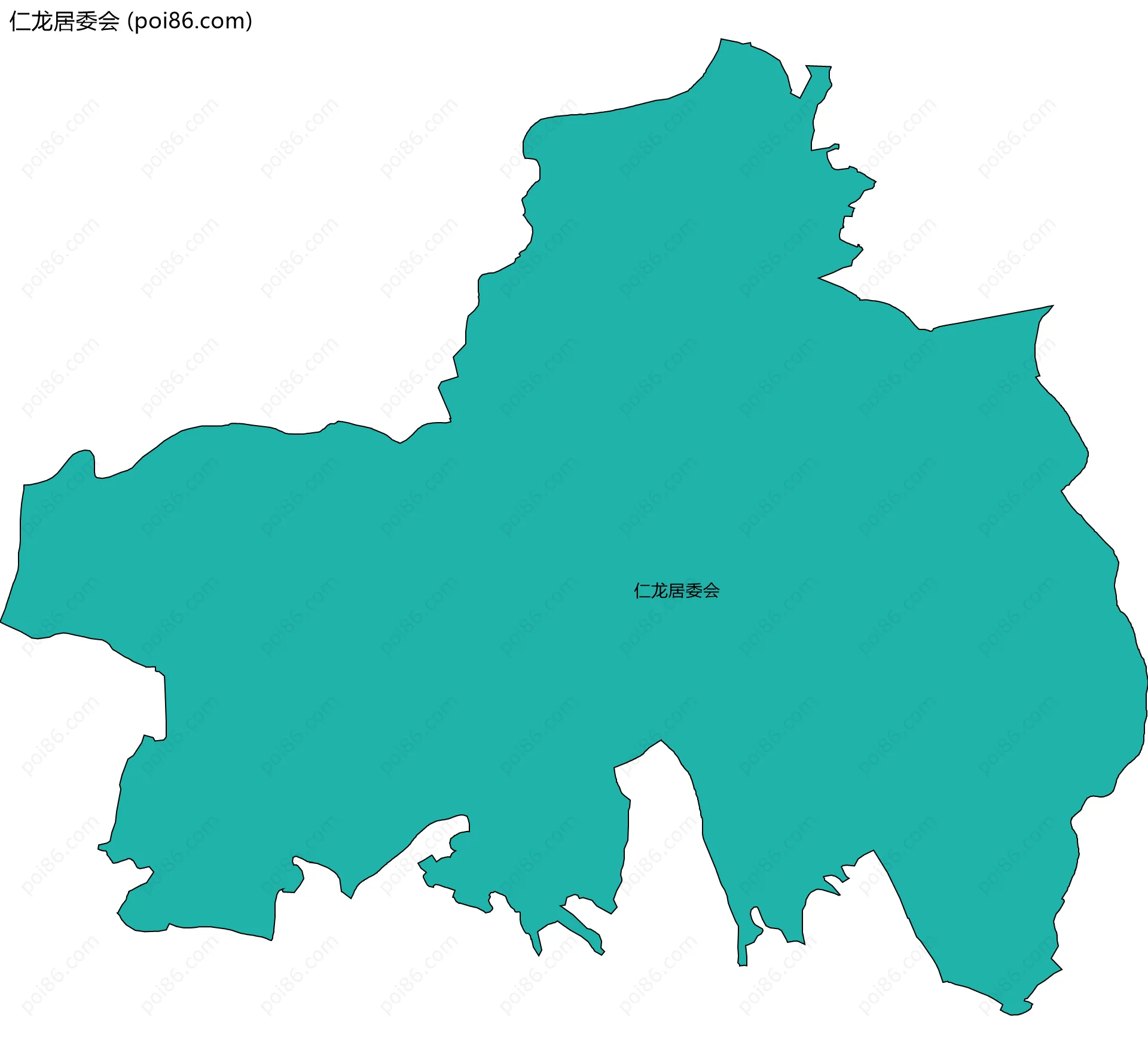 仁龙居委会边界地图