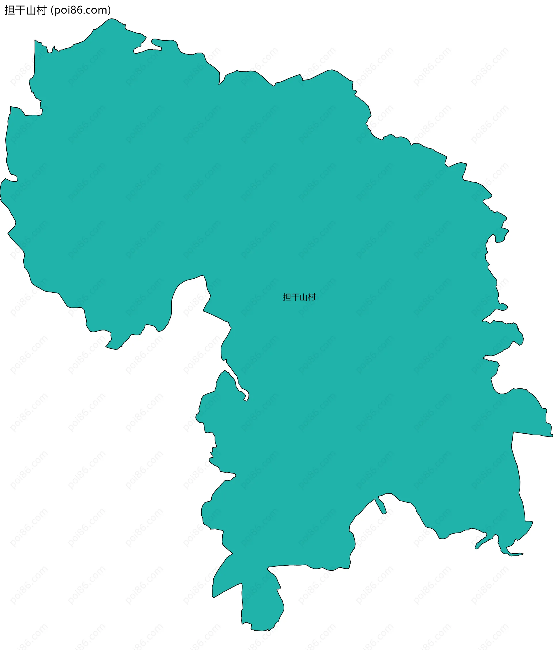 担干山村边界地图