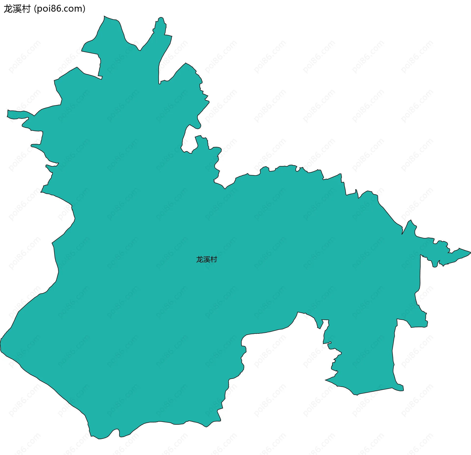 龙溪村边界地图