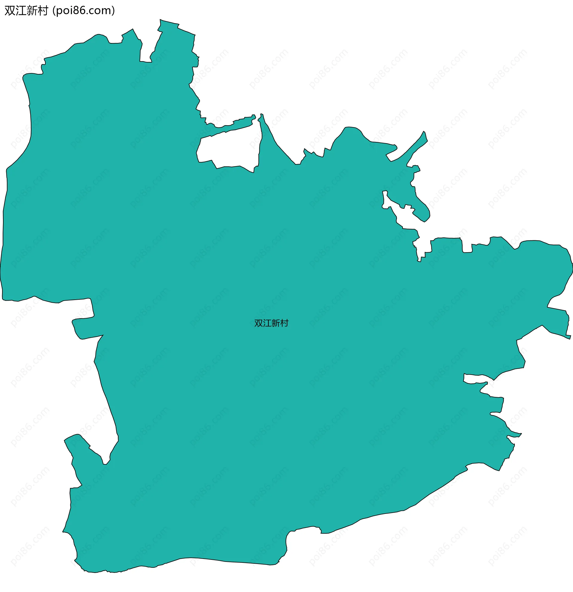 双江新村边界地图