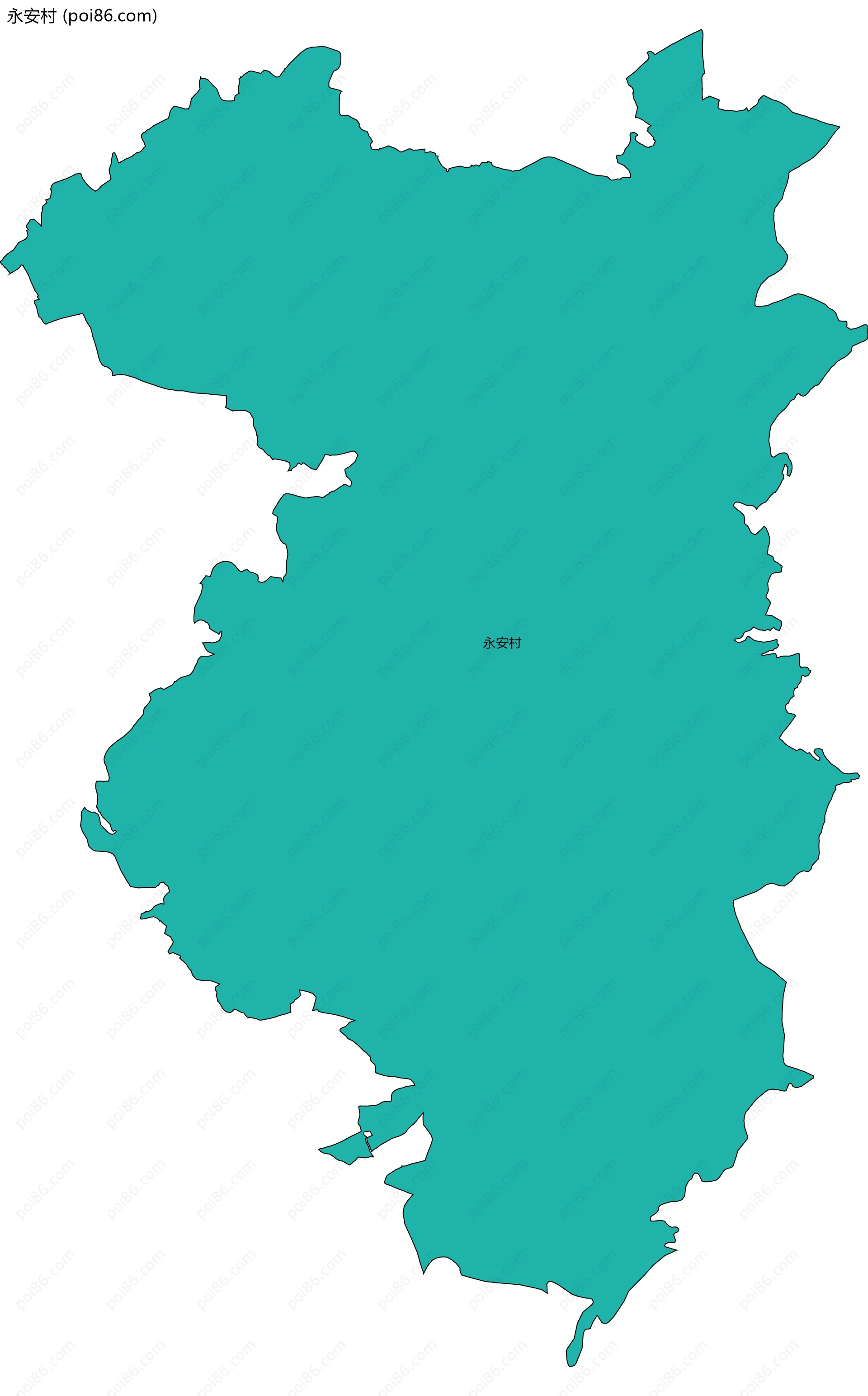 永安村边界地图