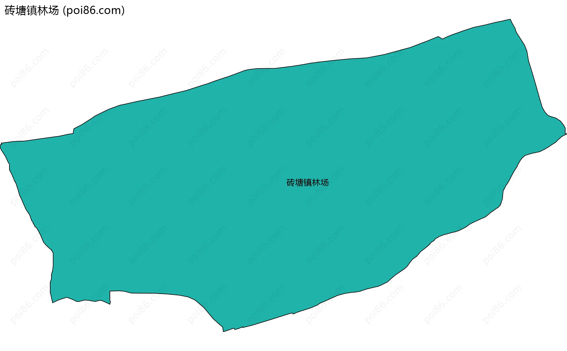 砖塘镇林场边界地图