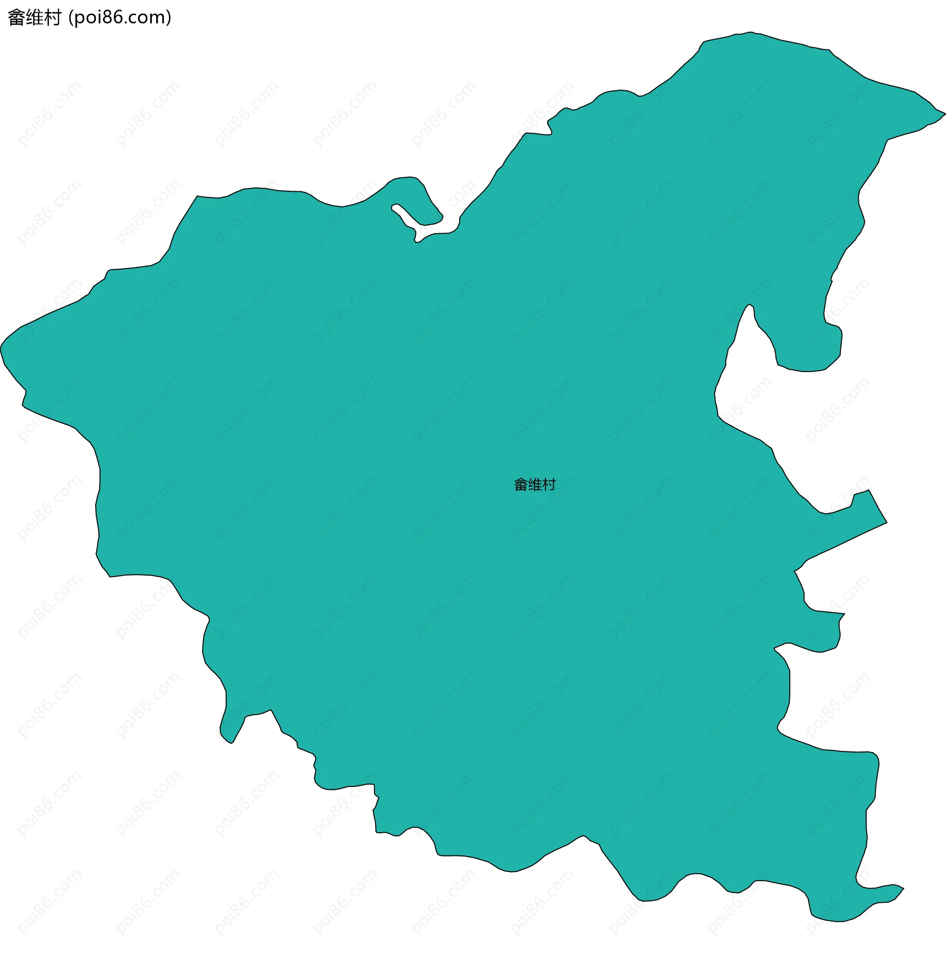 畲维村边界地图