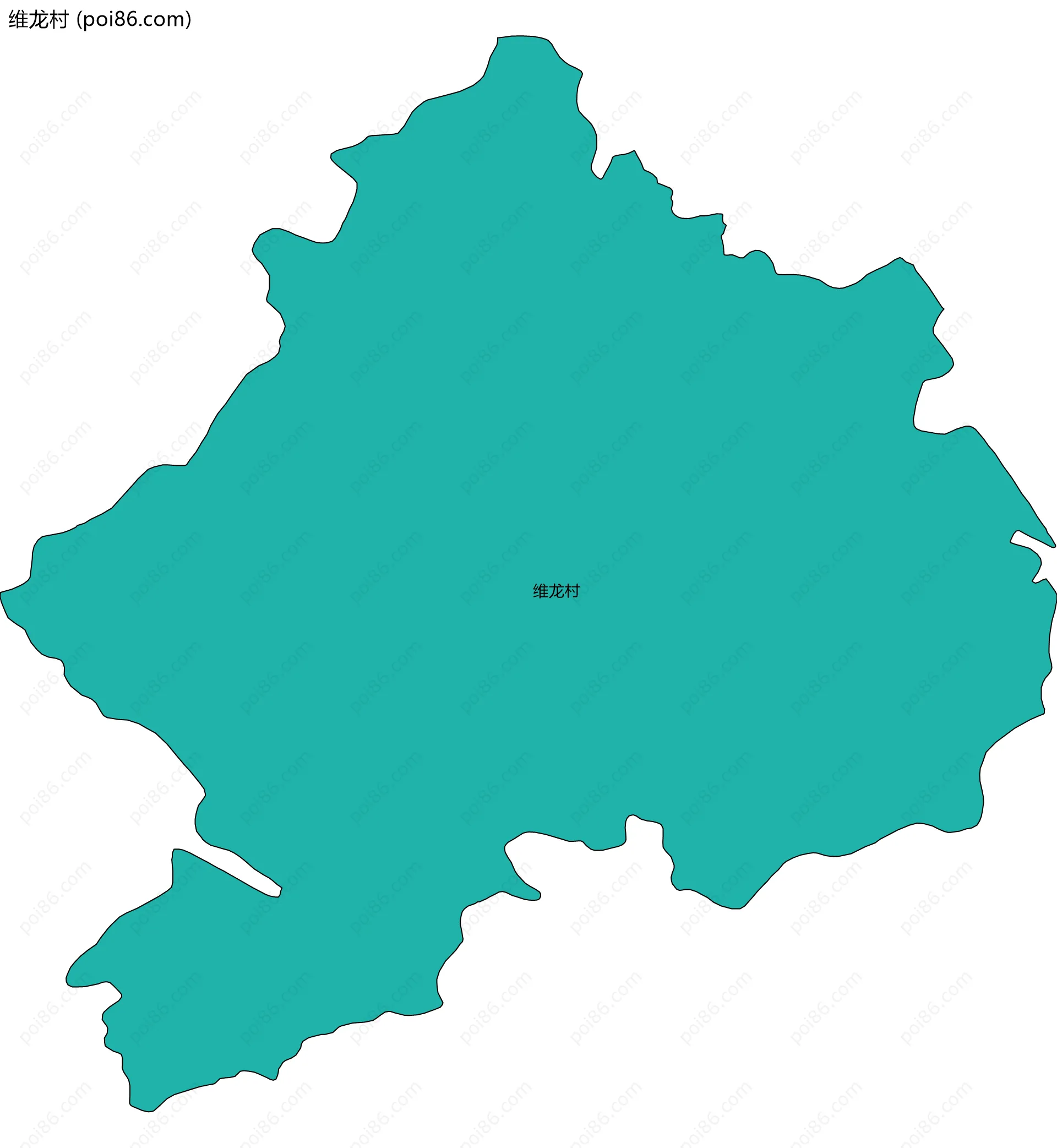 维龙村边界地图