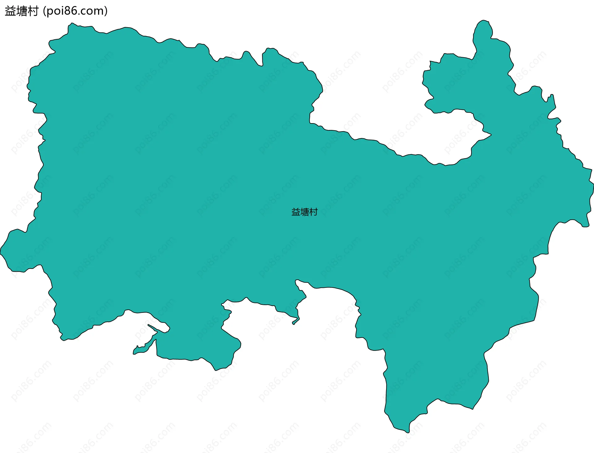 益塘村边界地图