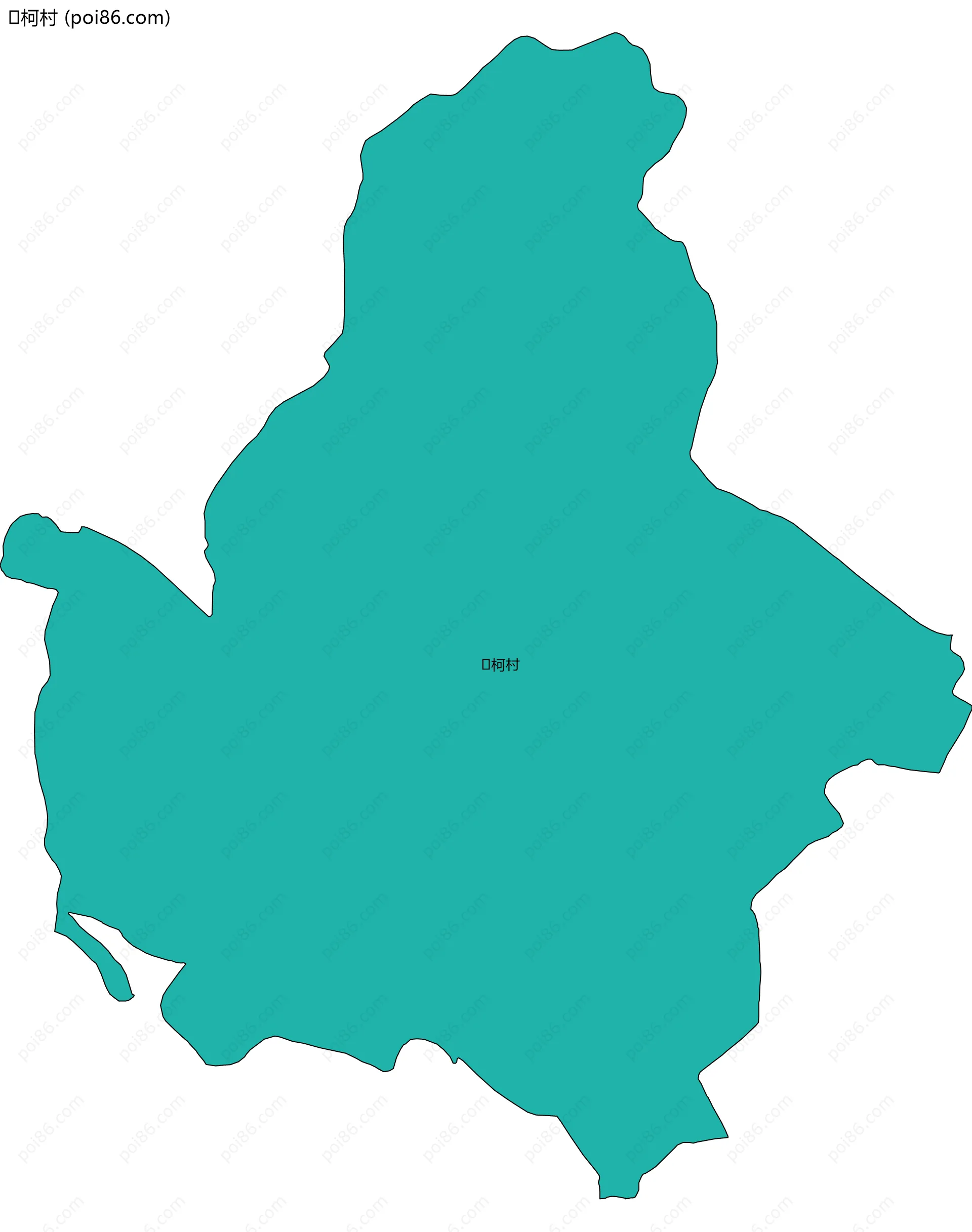 柯村边界地图
