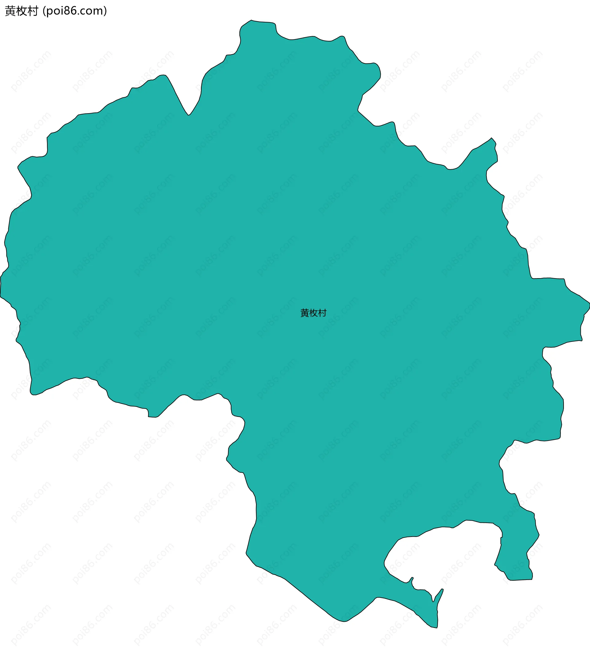 黄枚村边界地图