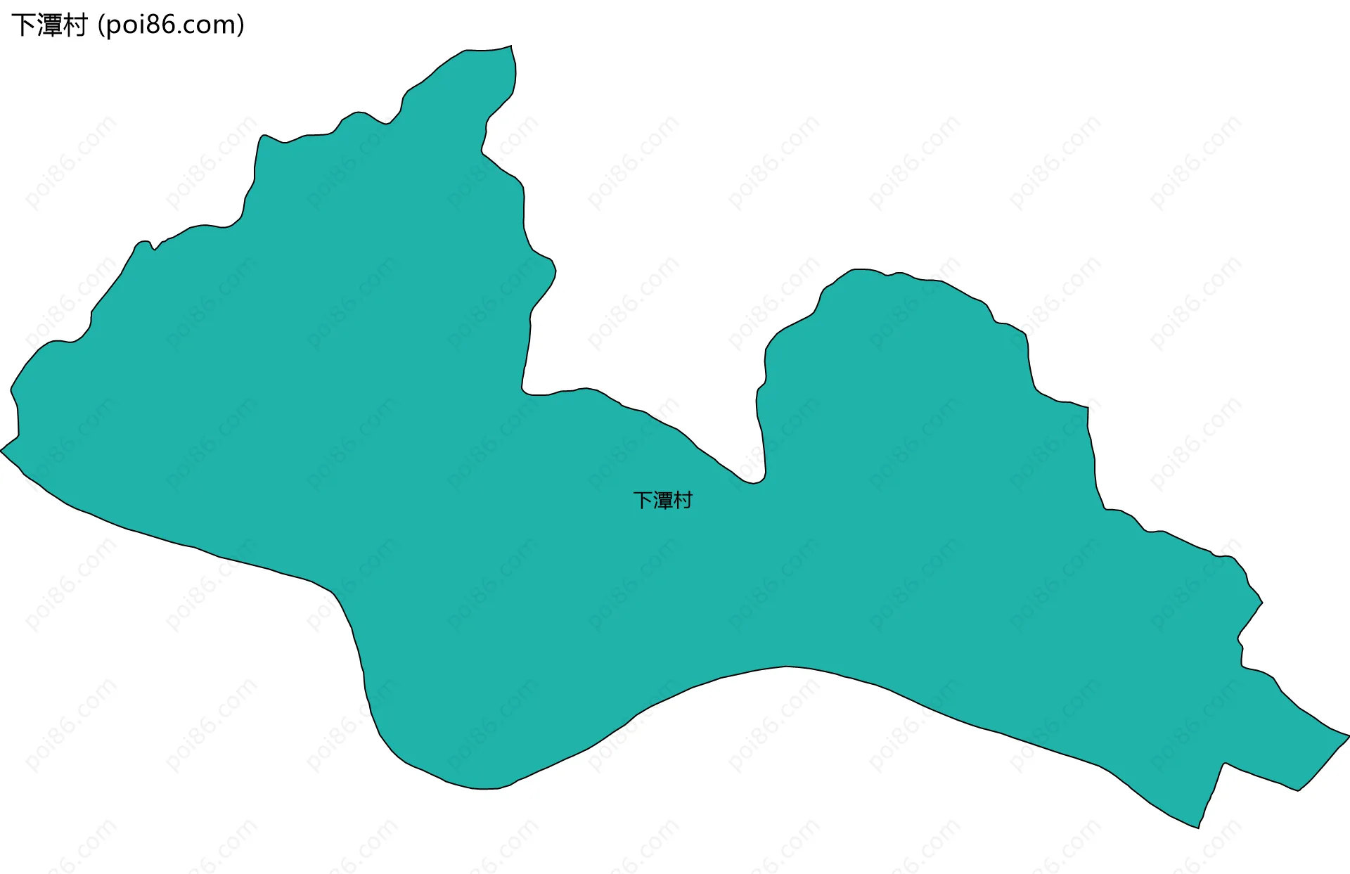 下潭村边界地图