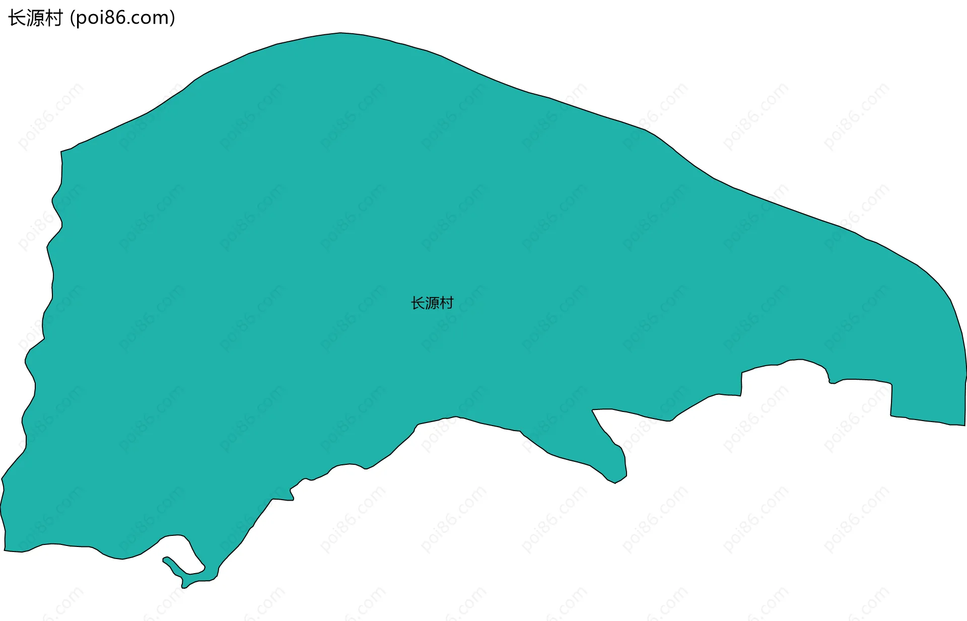 长源村边界地图