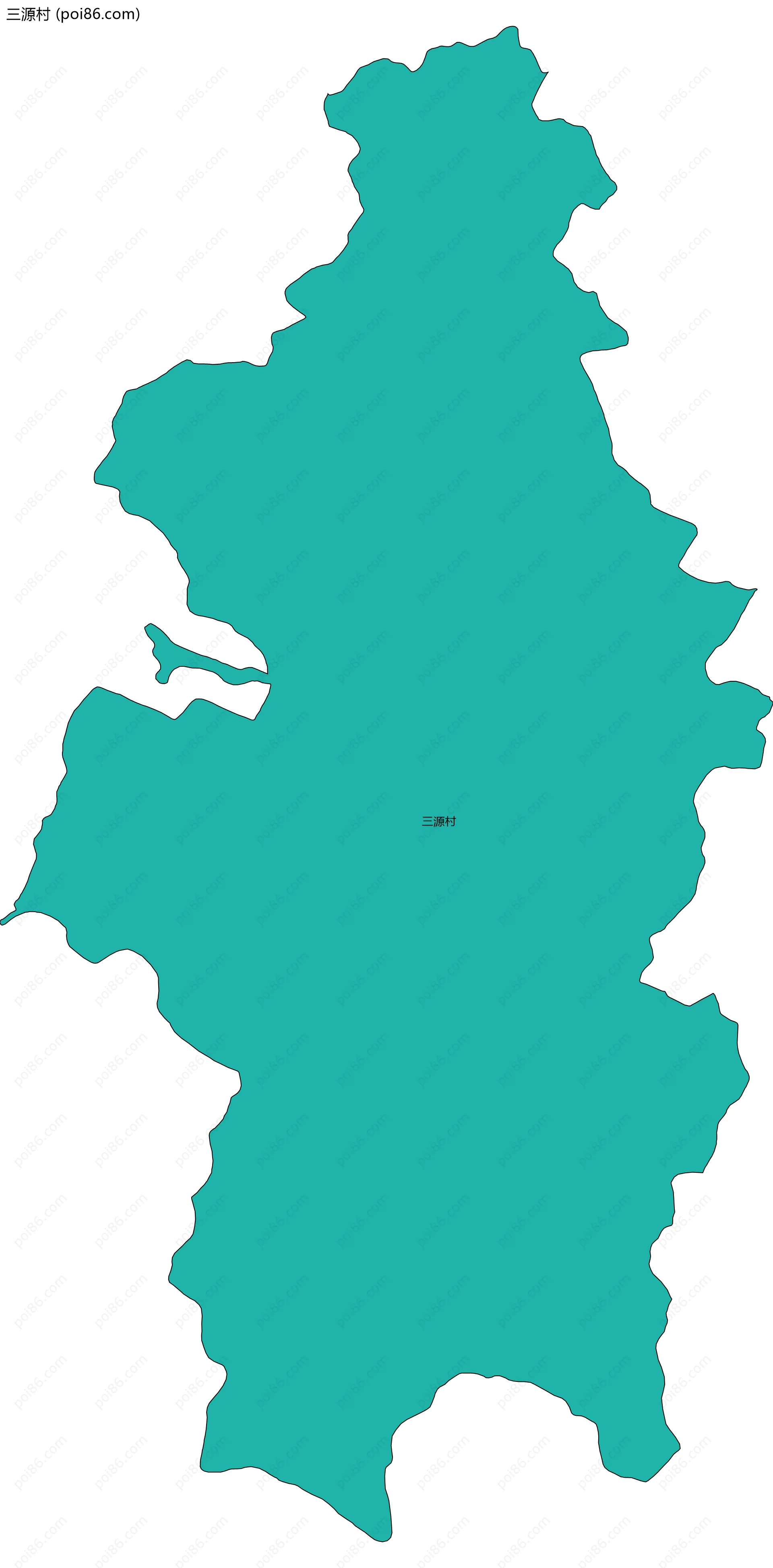 三源村边界地图