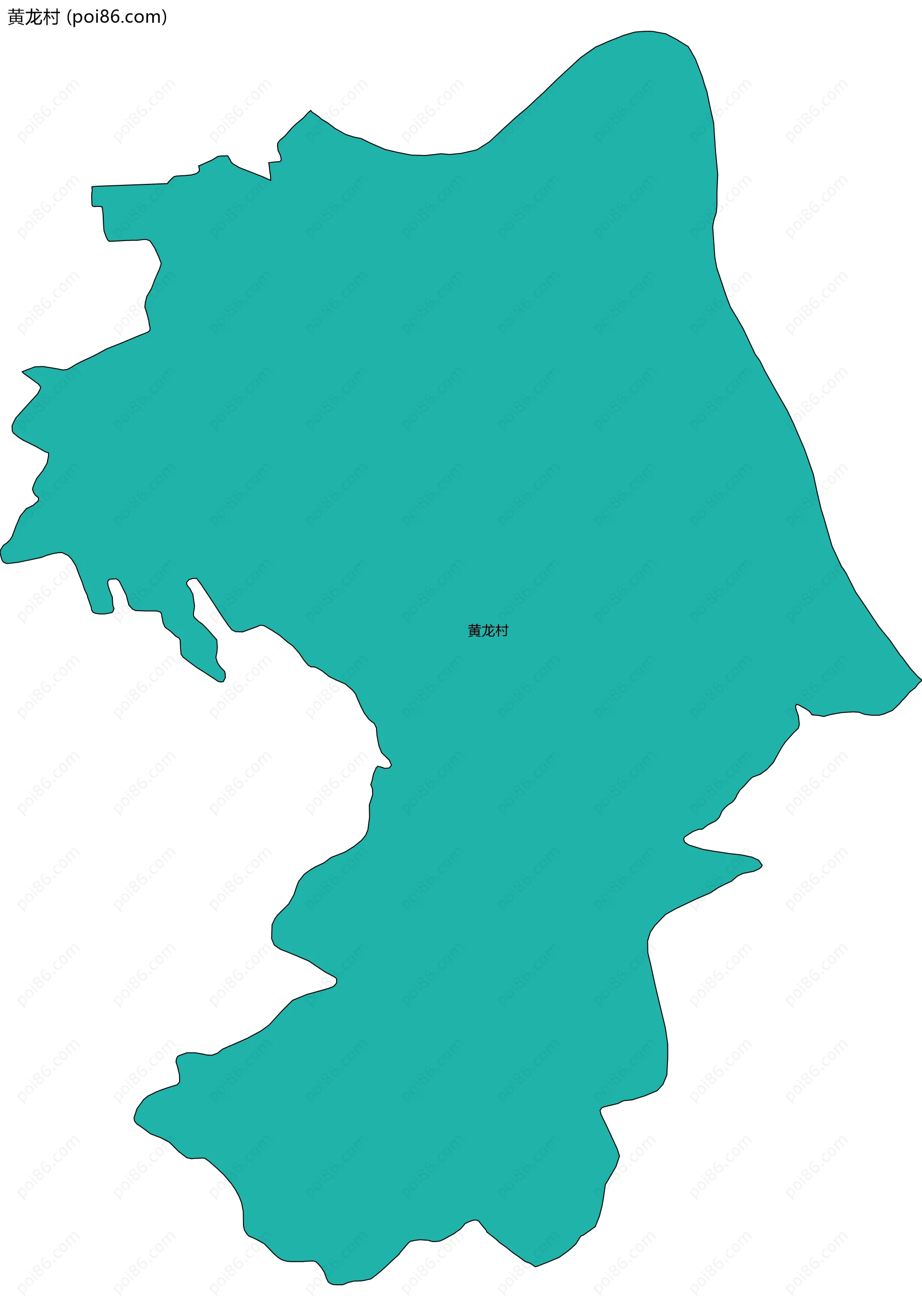 黄龙村边界地图