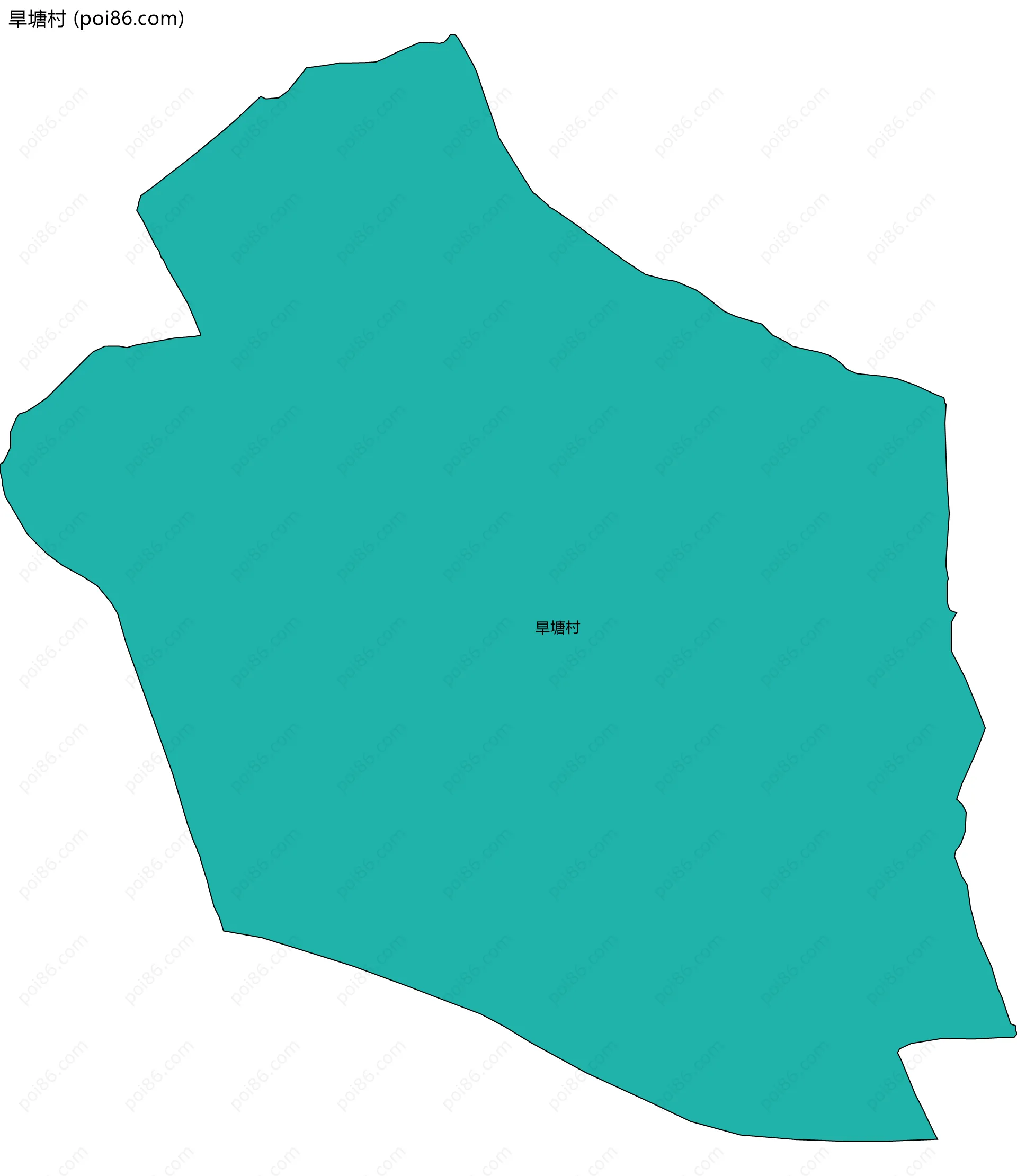 旱塘村边界地图