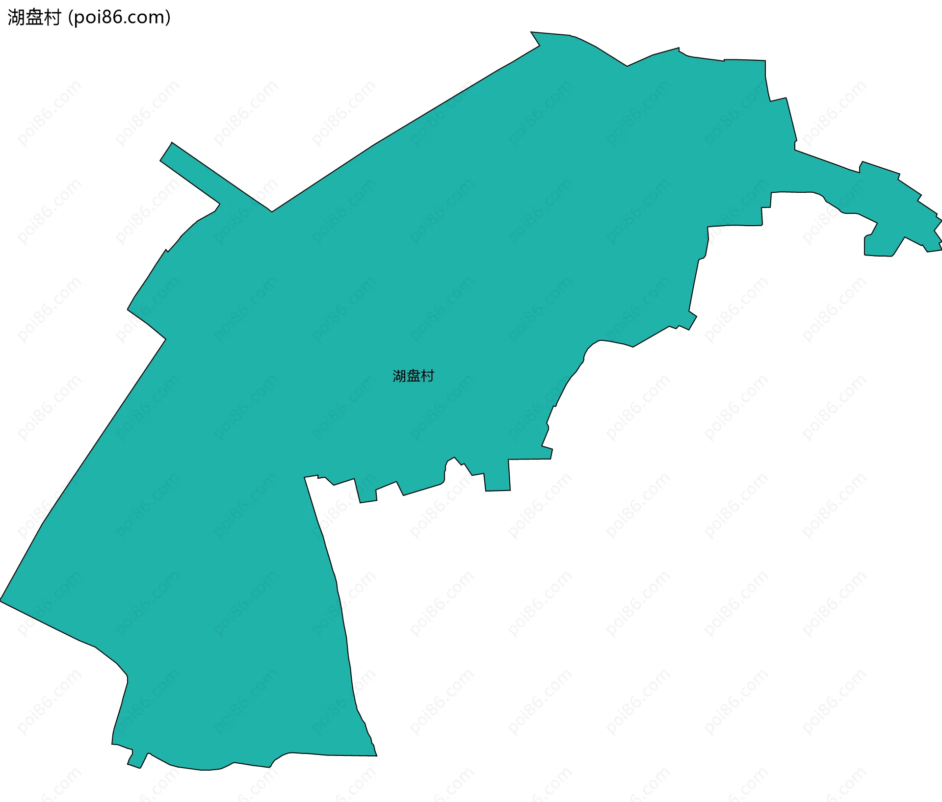 湖盘村边界地图