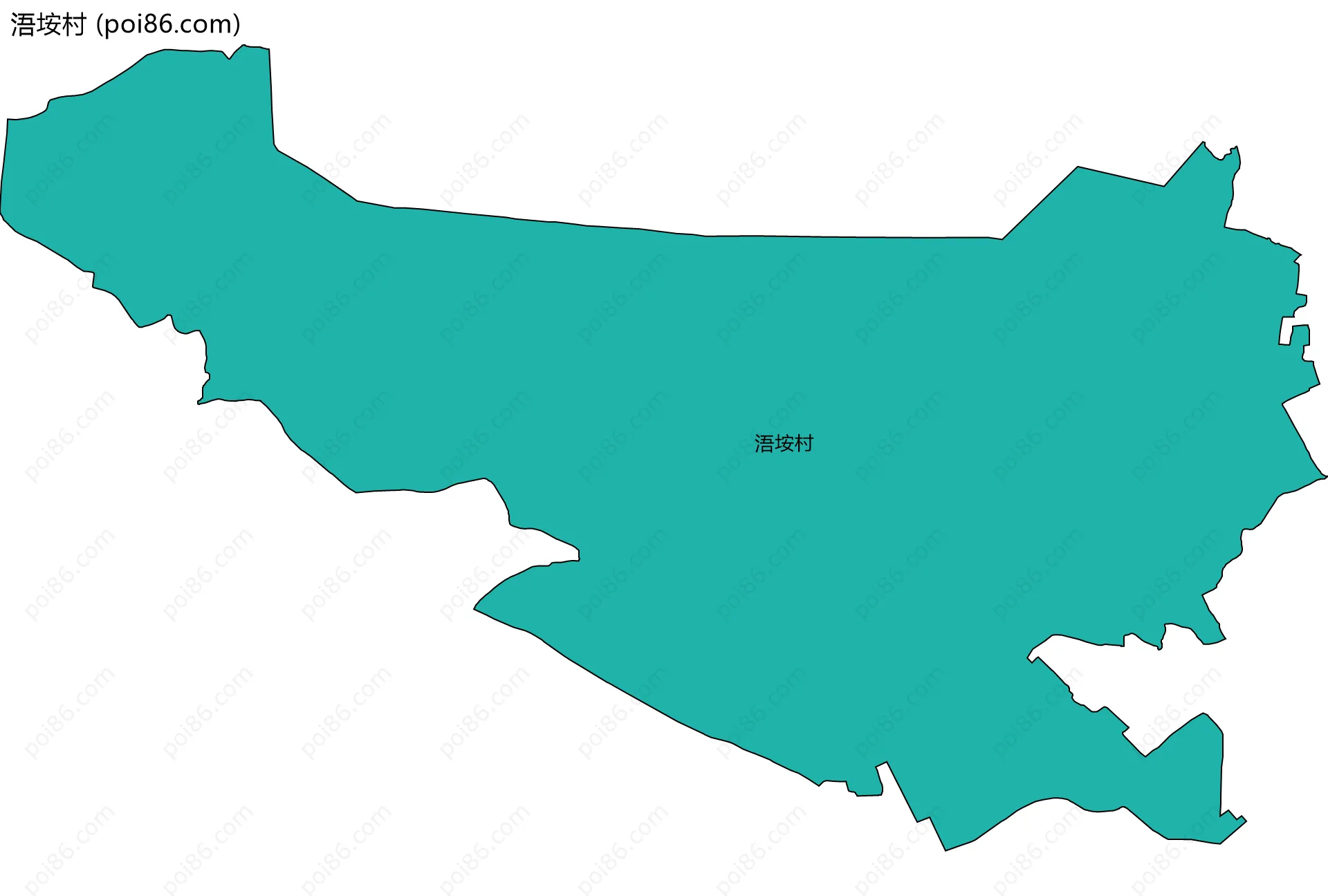 浯垵村边界地图