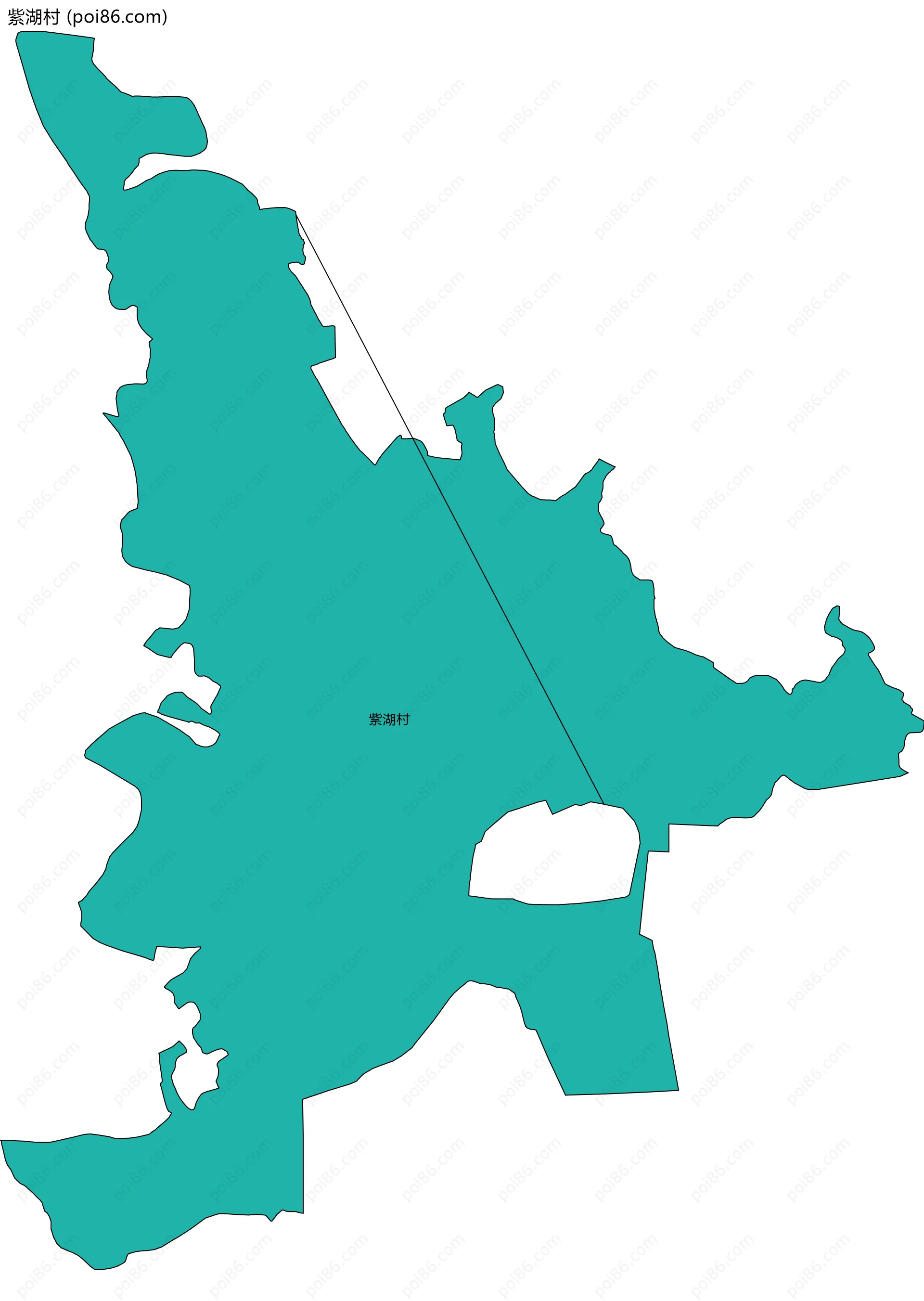 紫湖村边界地图