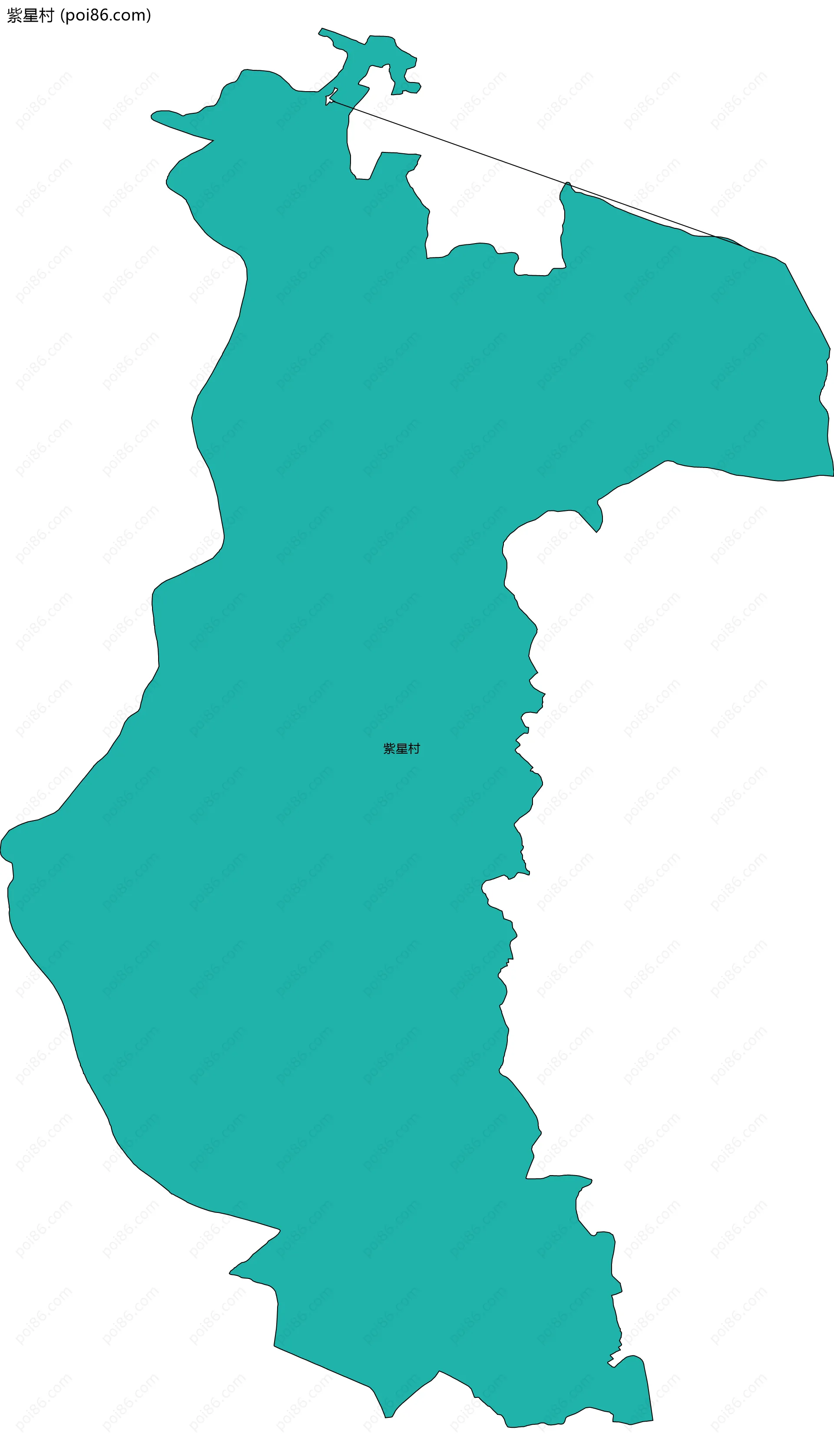 紫星村边界地图