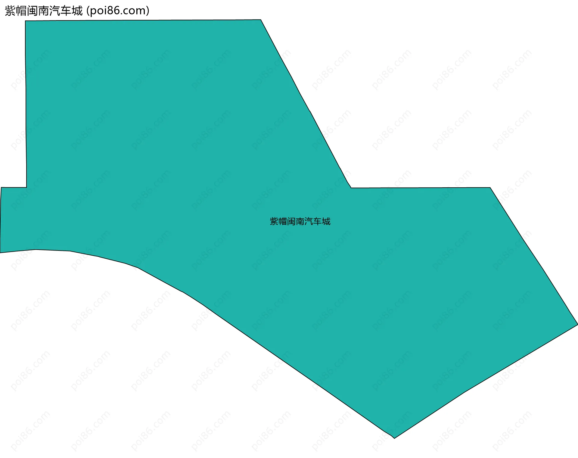 紫帽闽南汽车城边界地图
