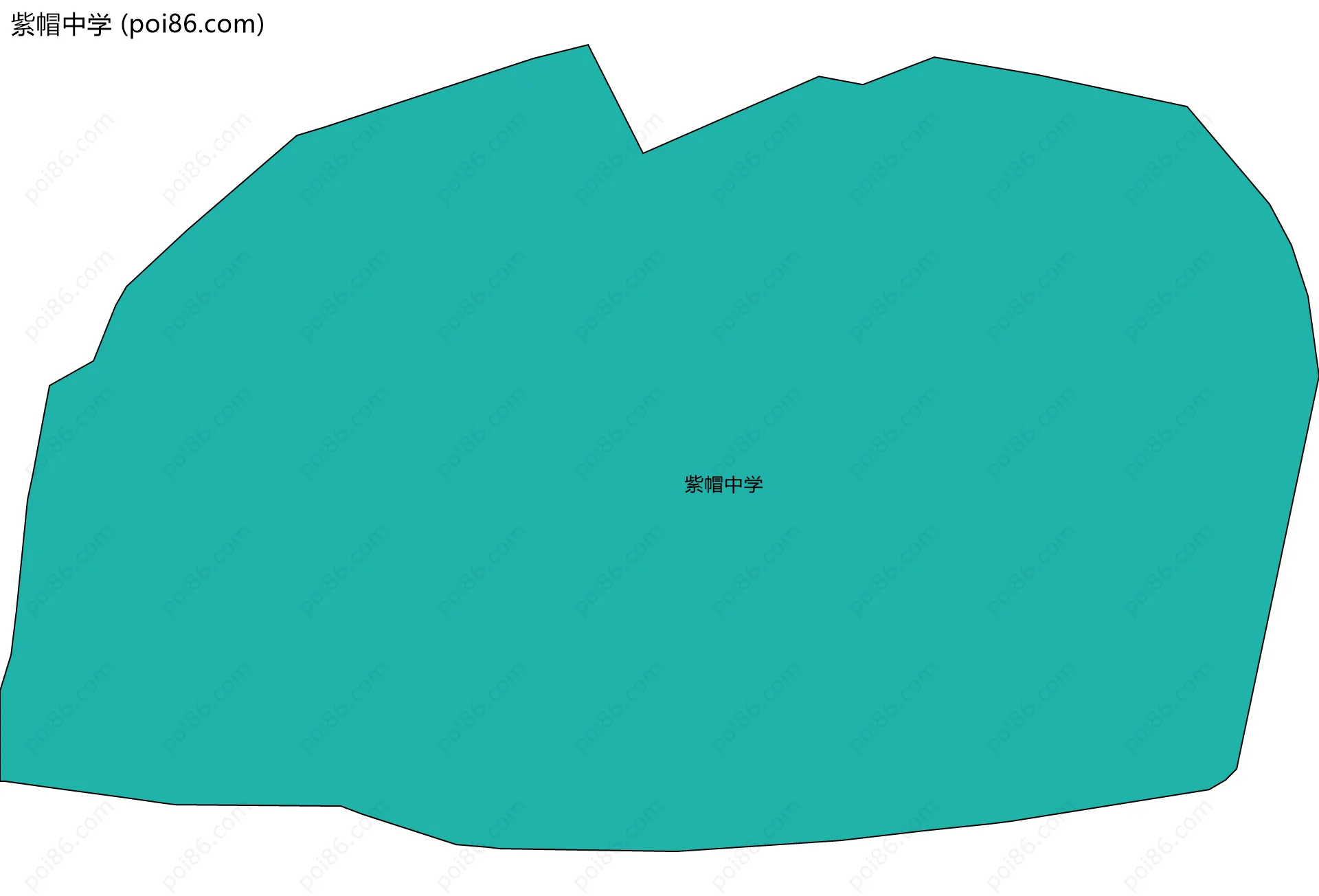 紫帽中学边界地图