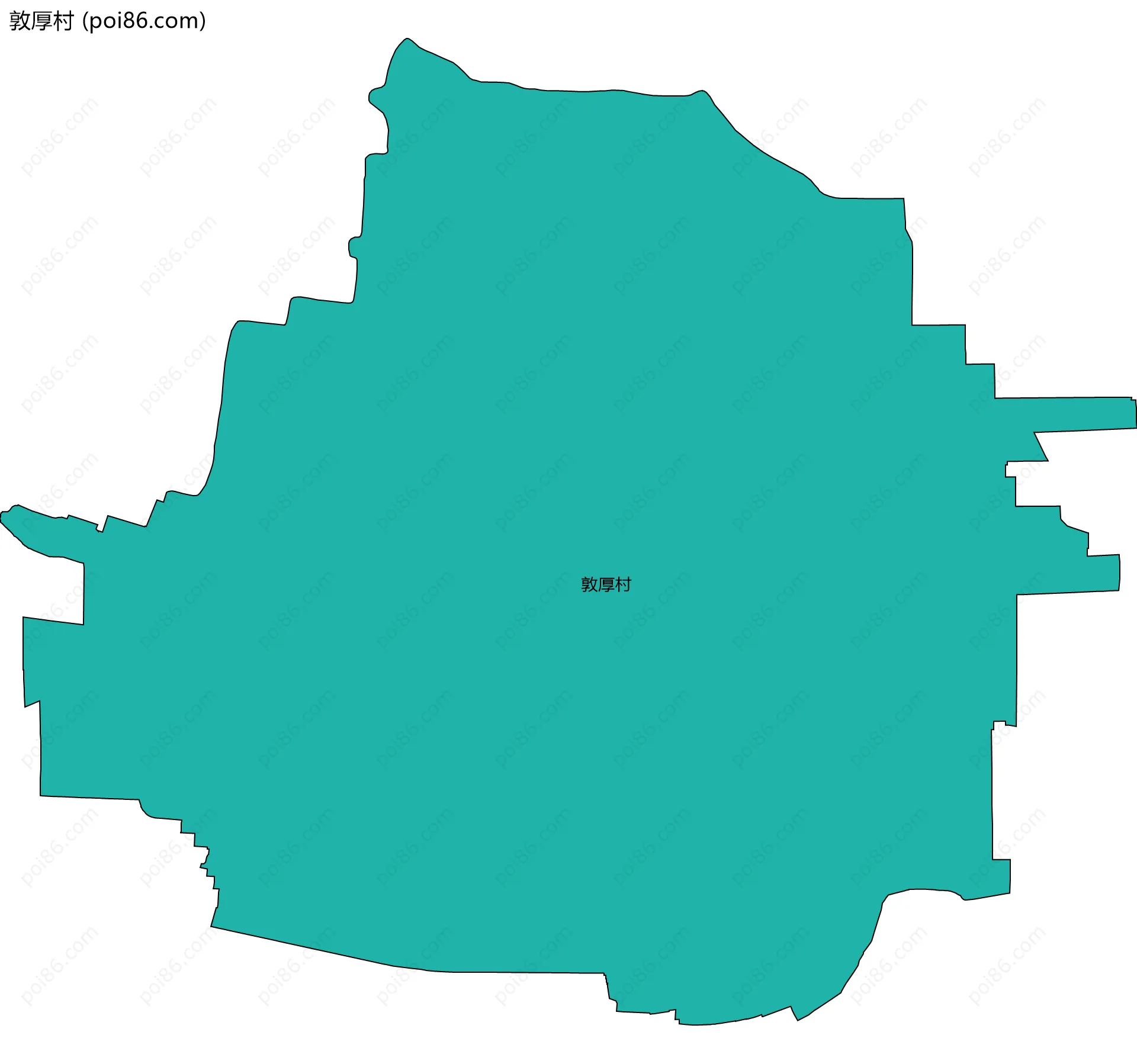 敦厚村边界地图