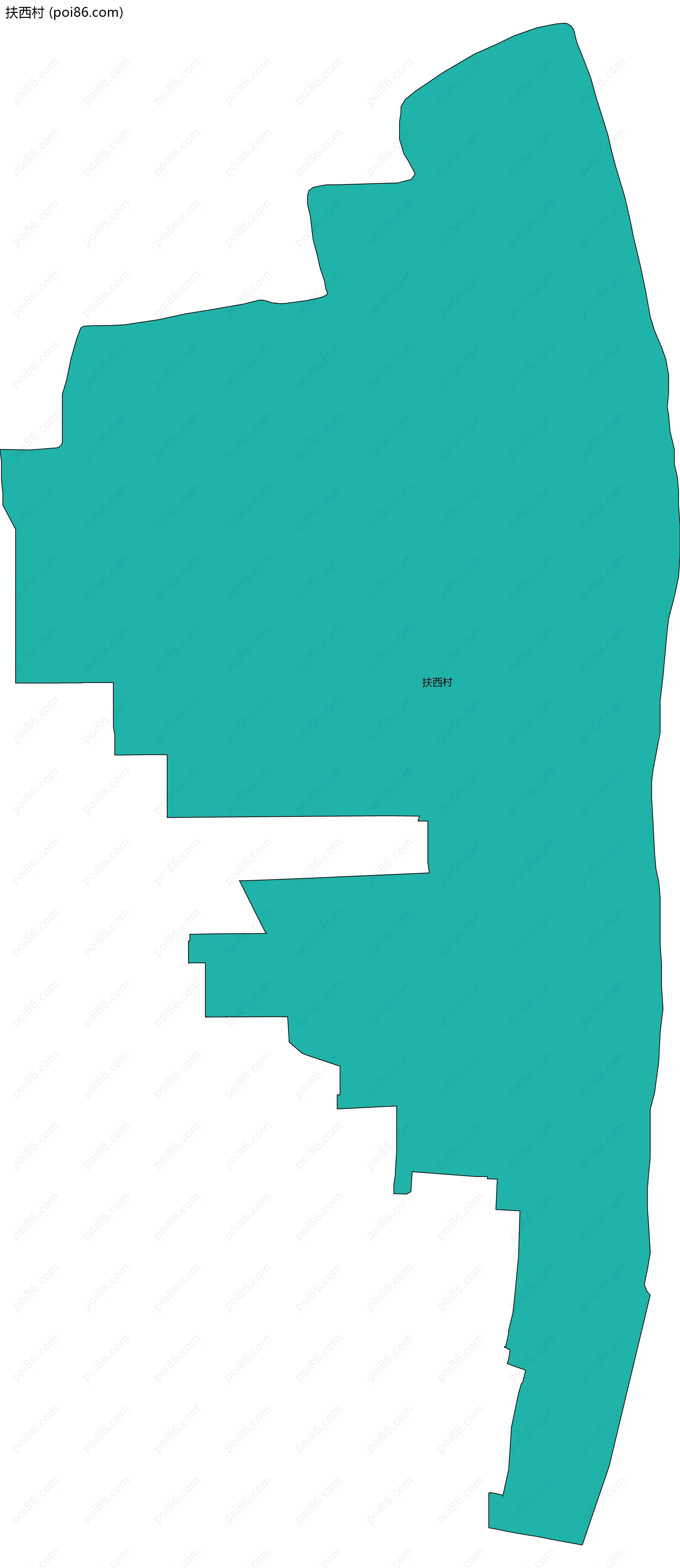 扶西村边界地图