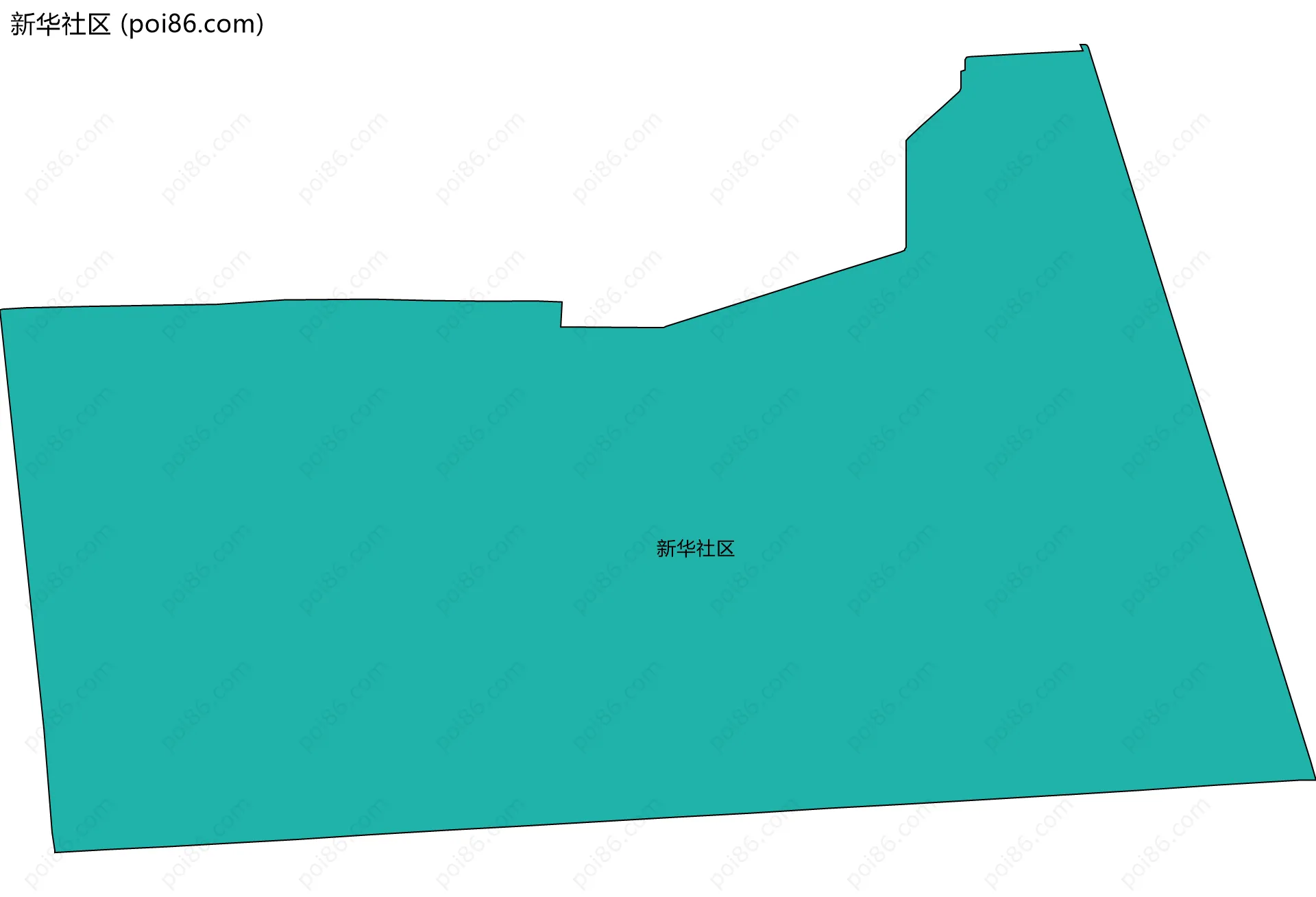 新华社区边界地图