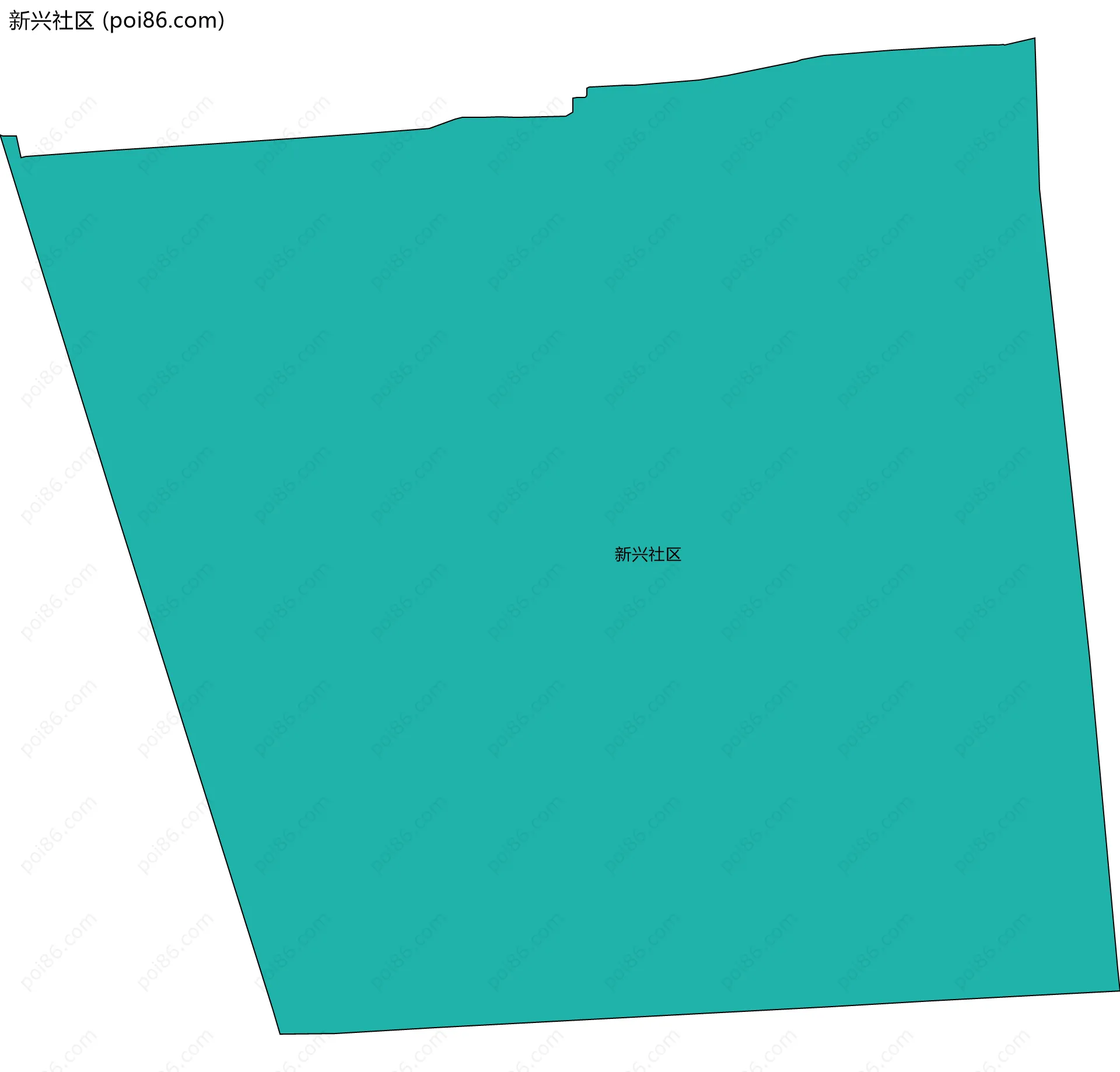 新兴社区边界地图