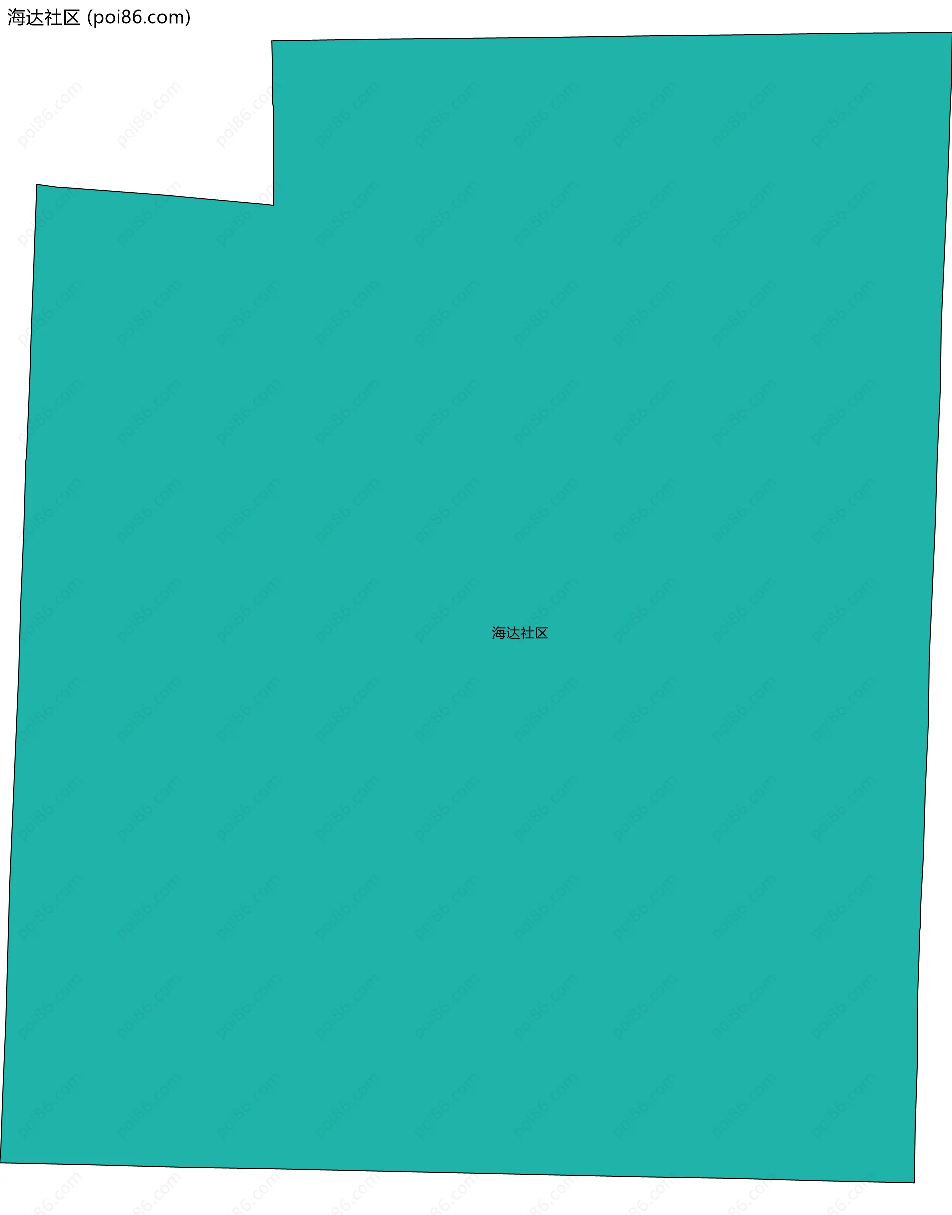 海达社区边界地图