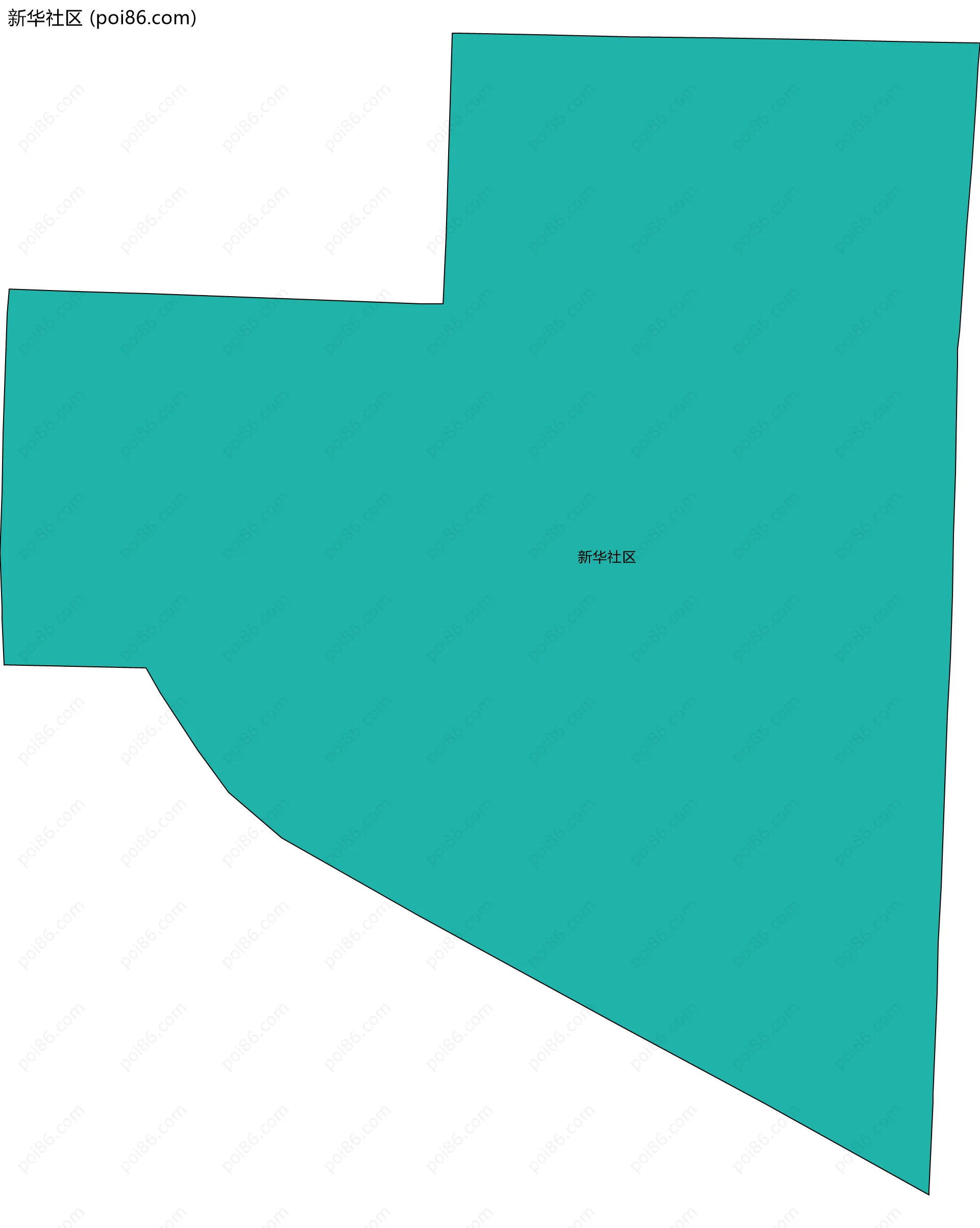 新华社区边界地图