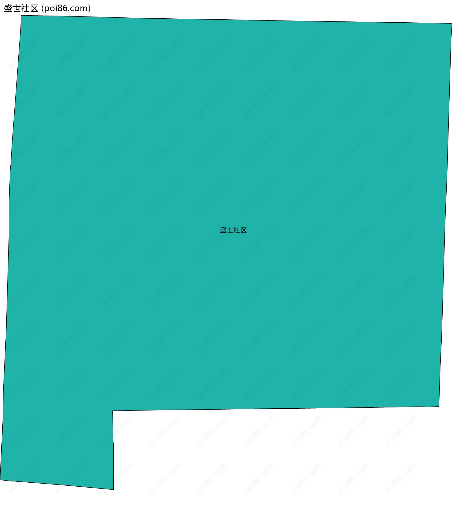 盛世社区边界地图