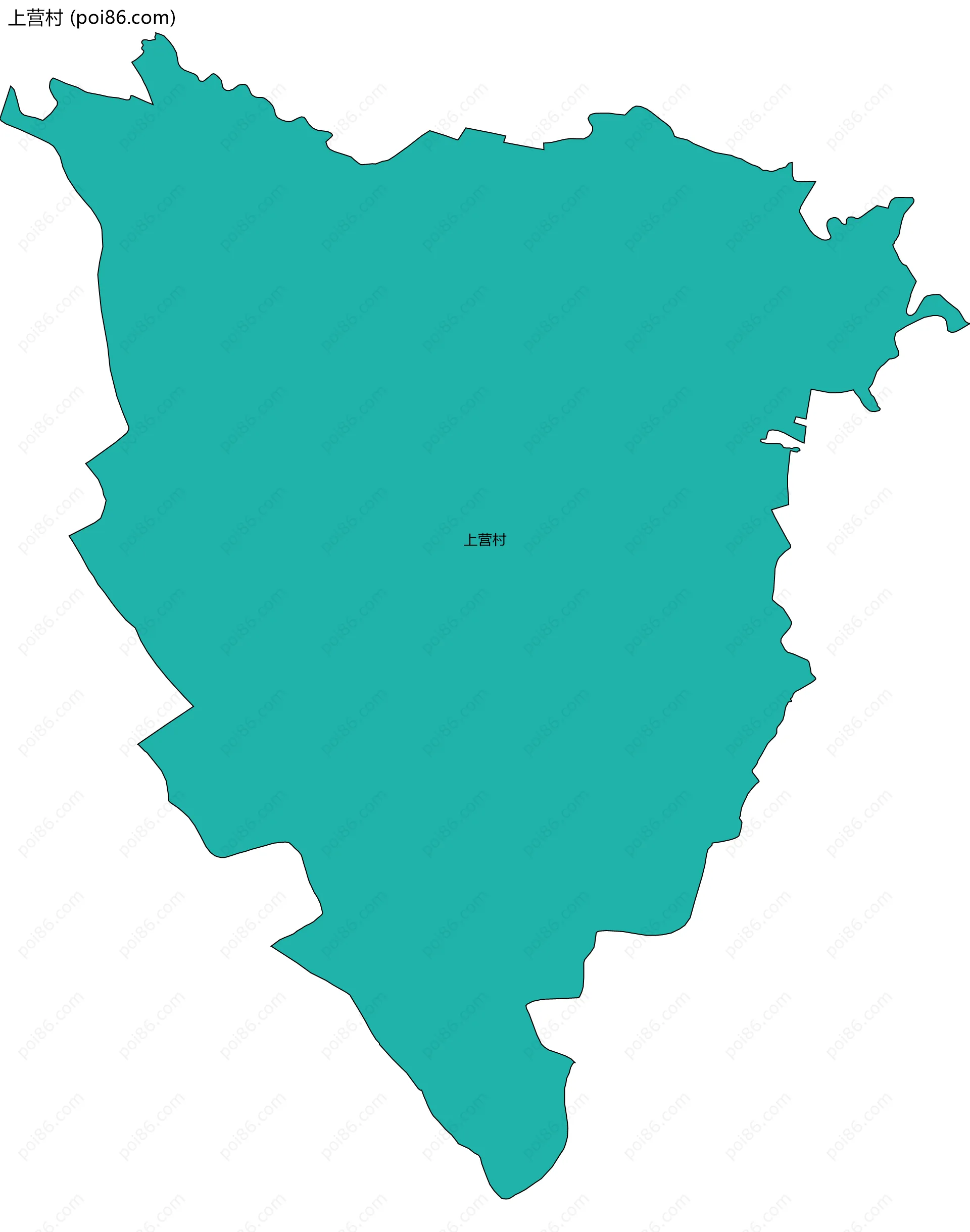 上营村边界地图