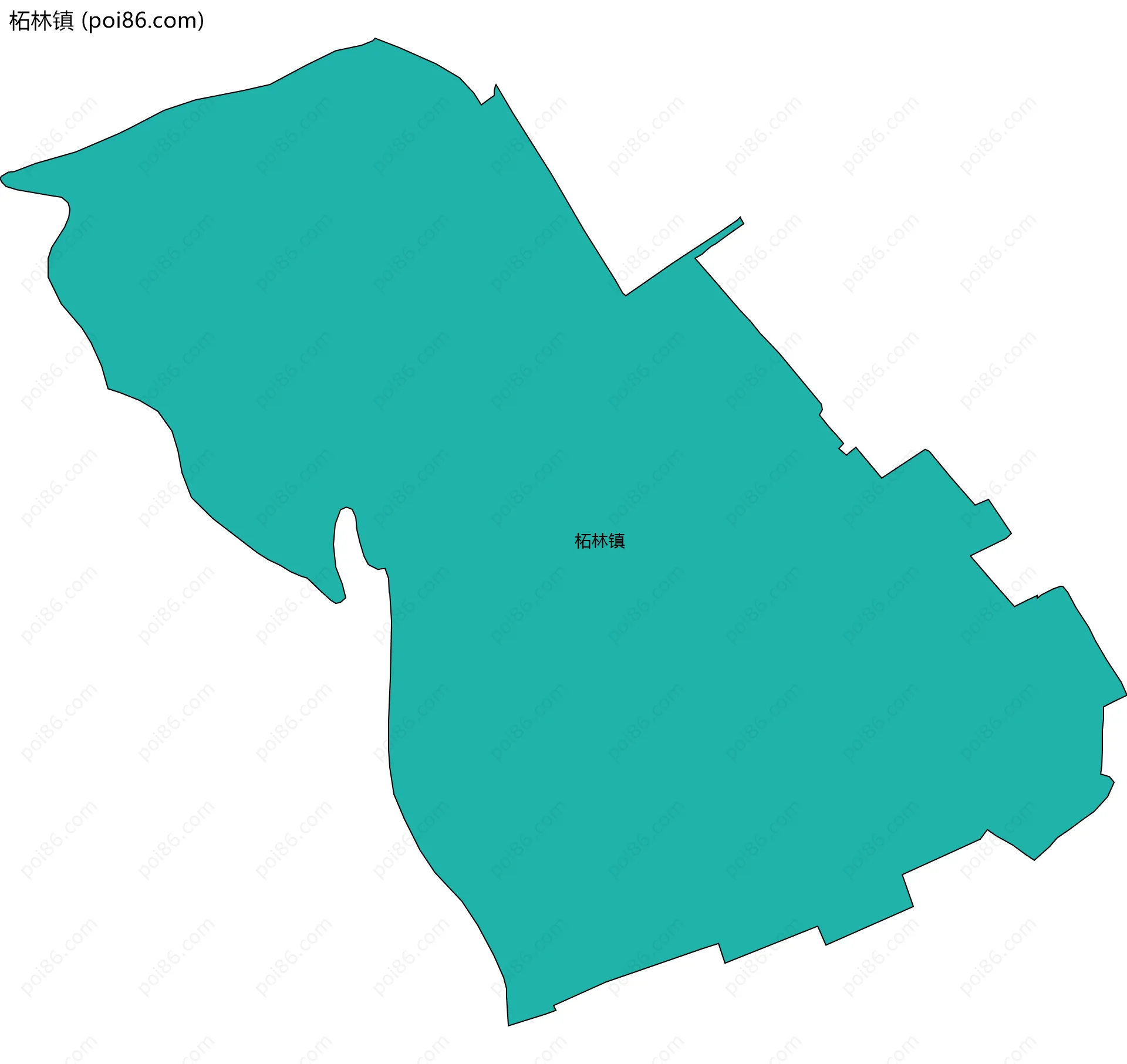 柘林镇边界地图