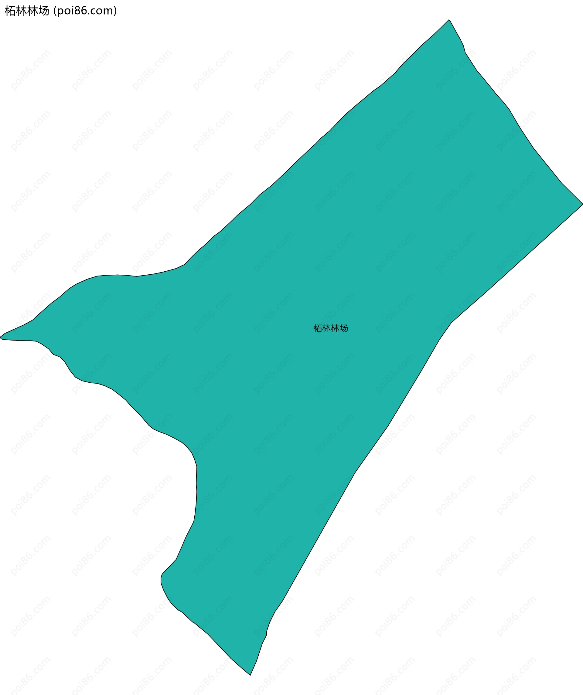 柘林林场边界地图