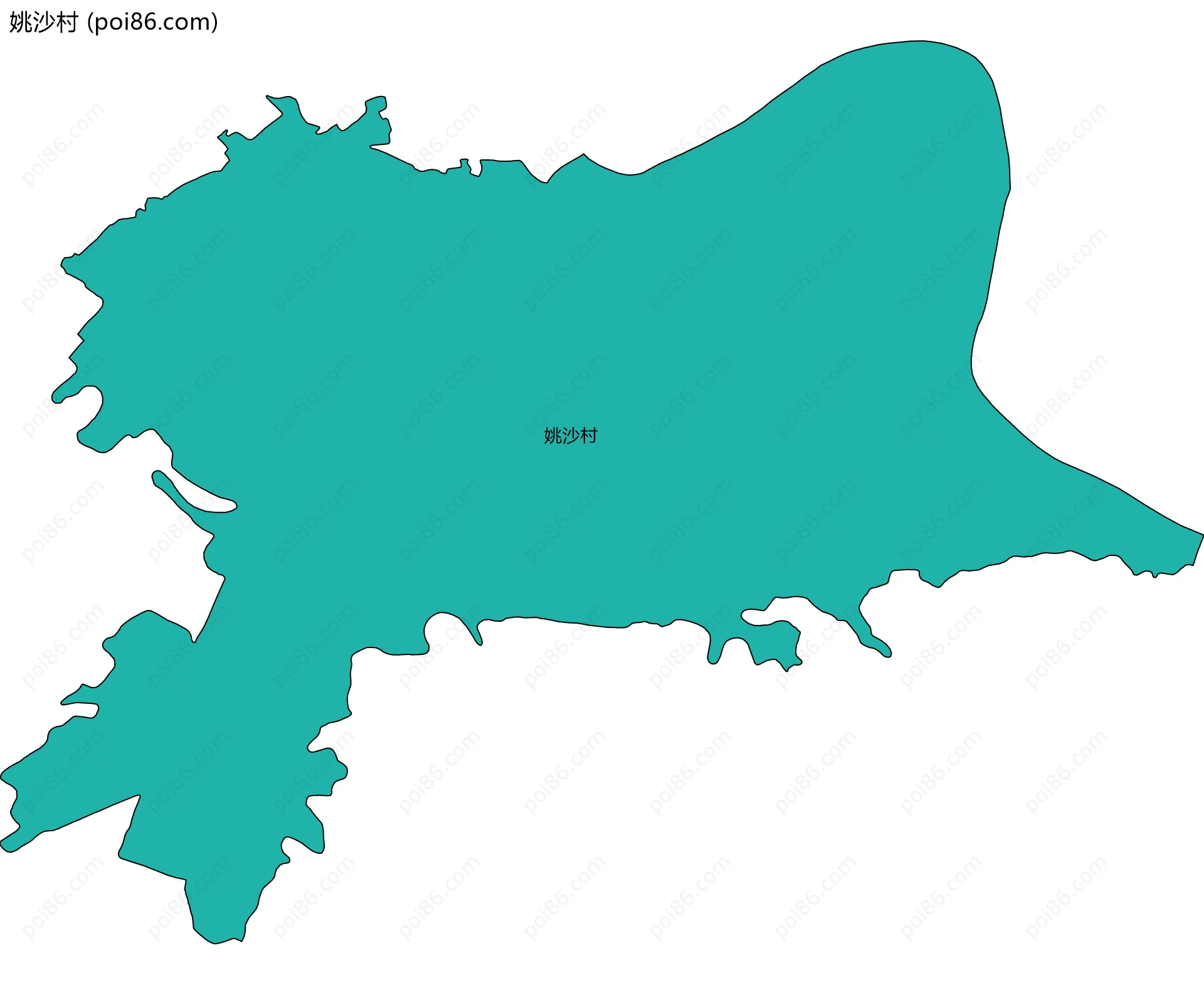 姚沙村边界地图