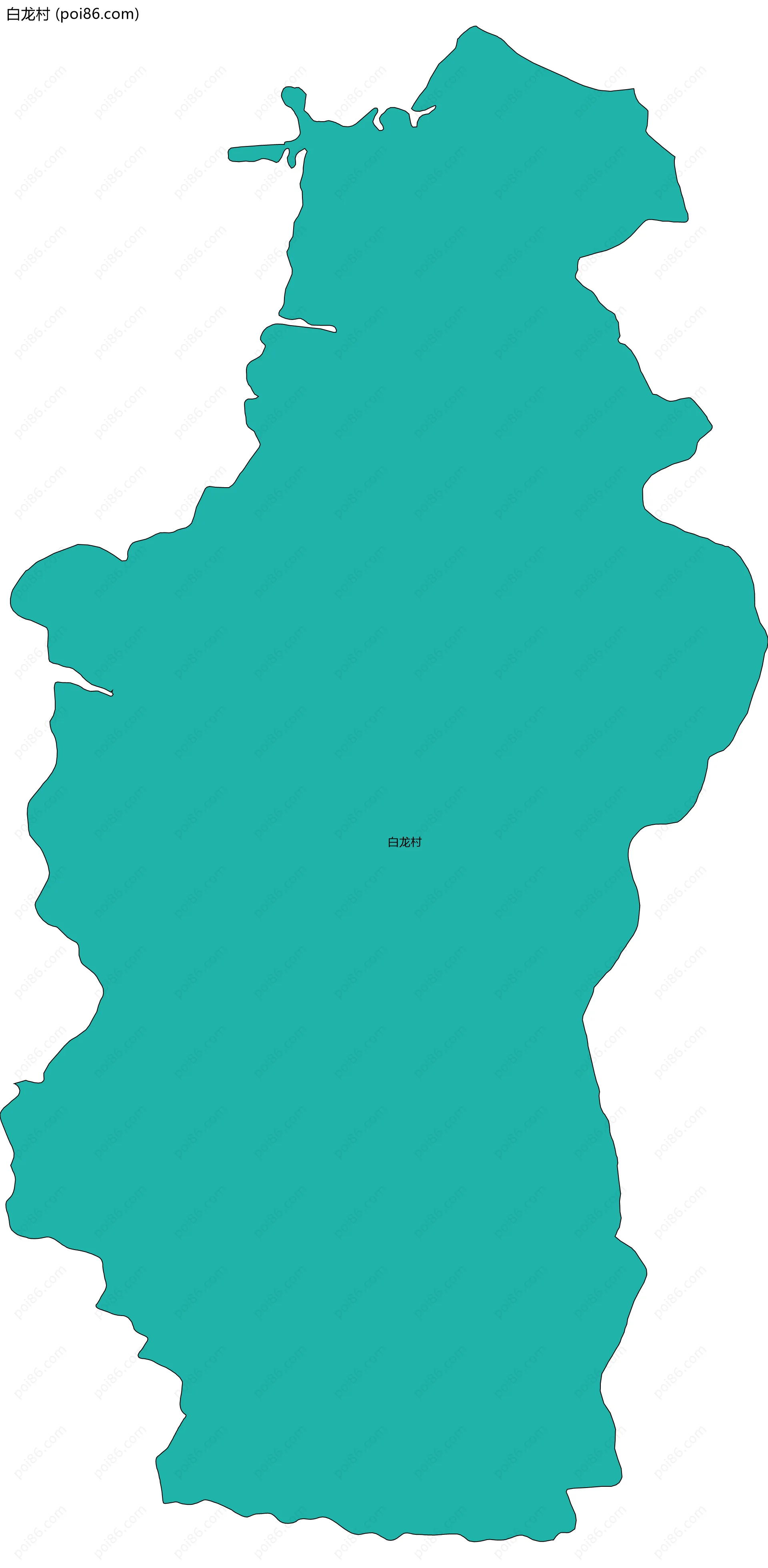 白龙村边界地图