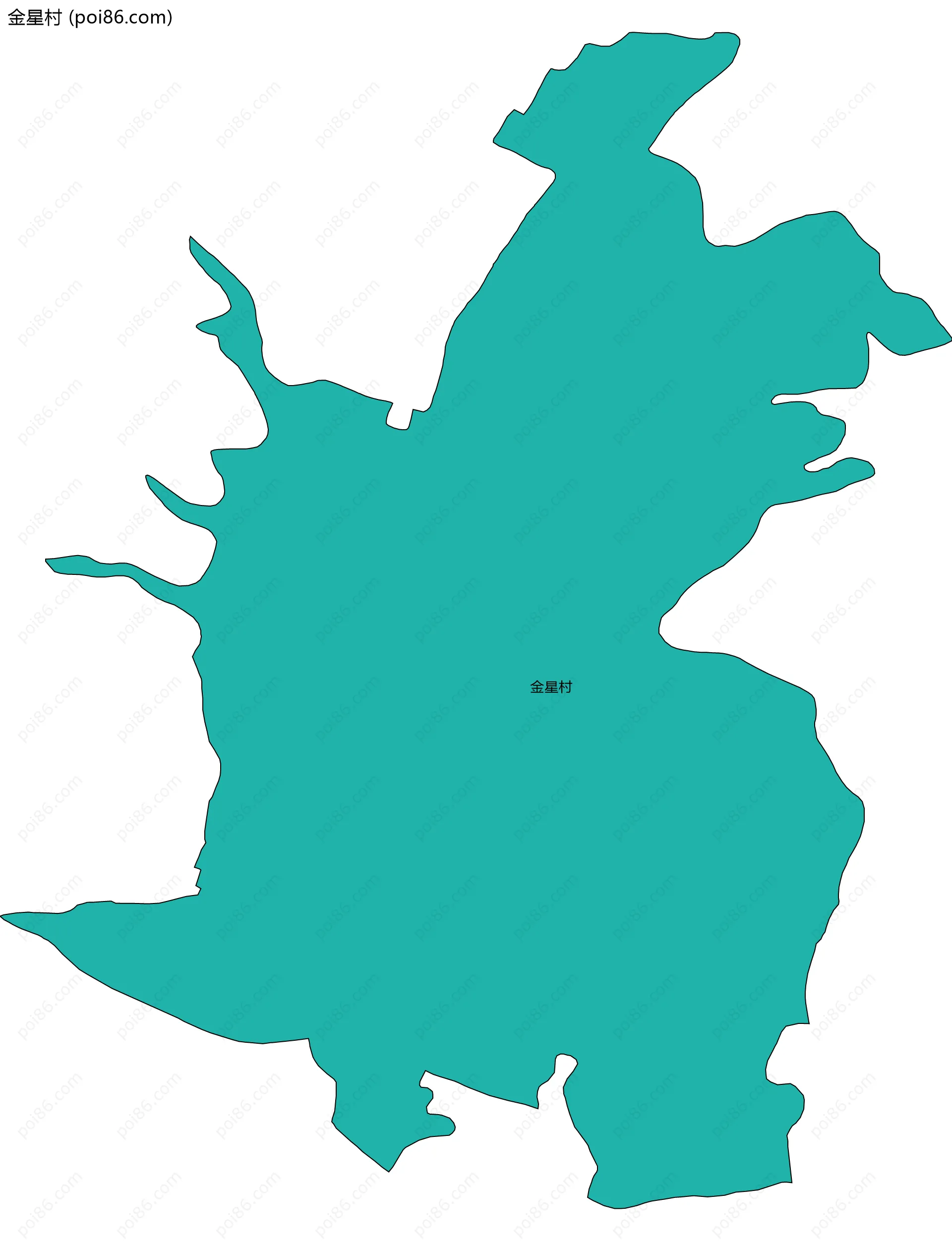 金星村边界地图