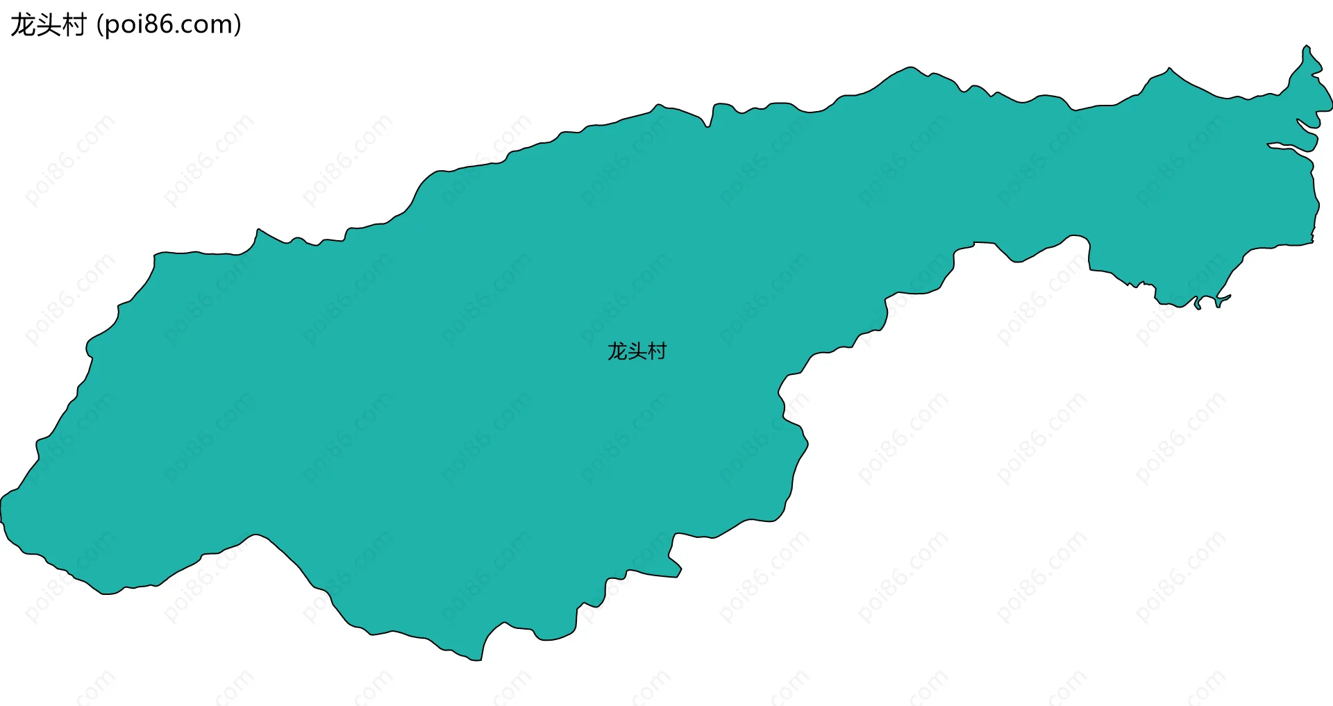 龙头村边界地图