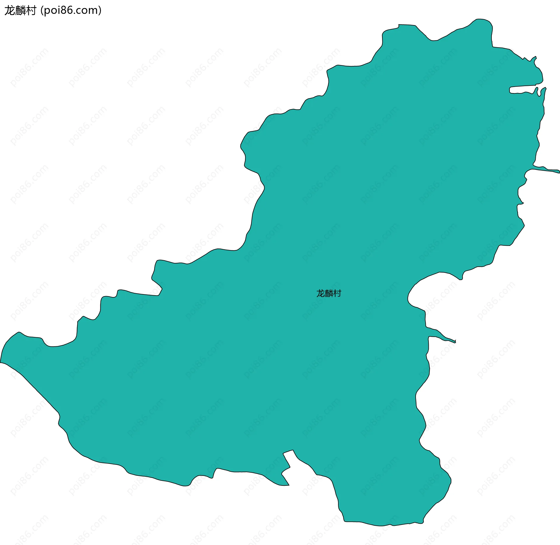 龙麟村边界地图